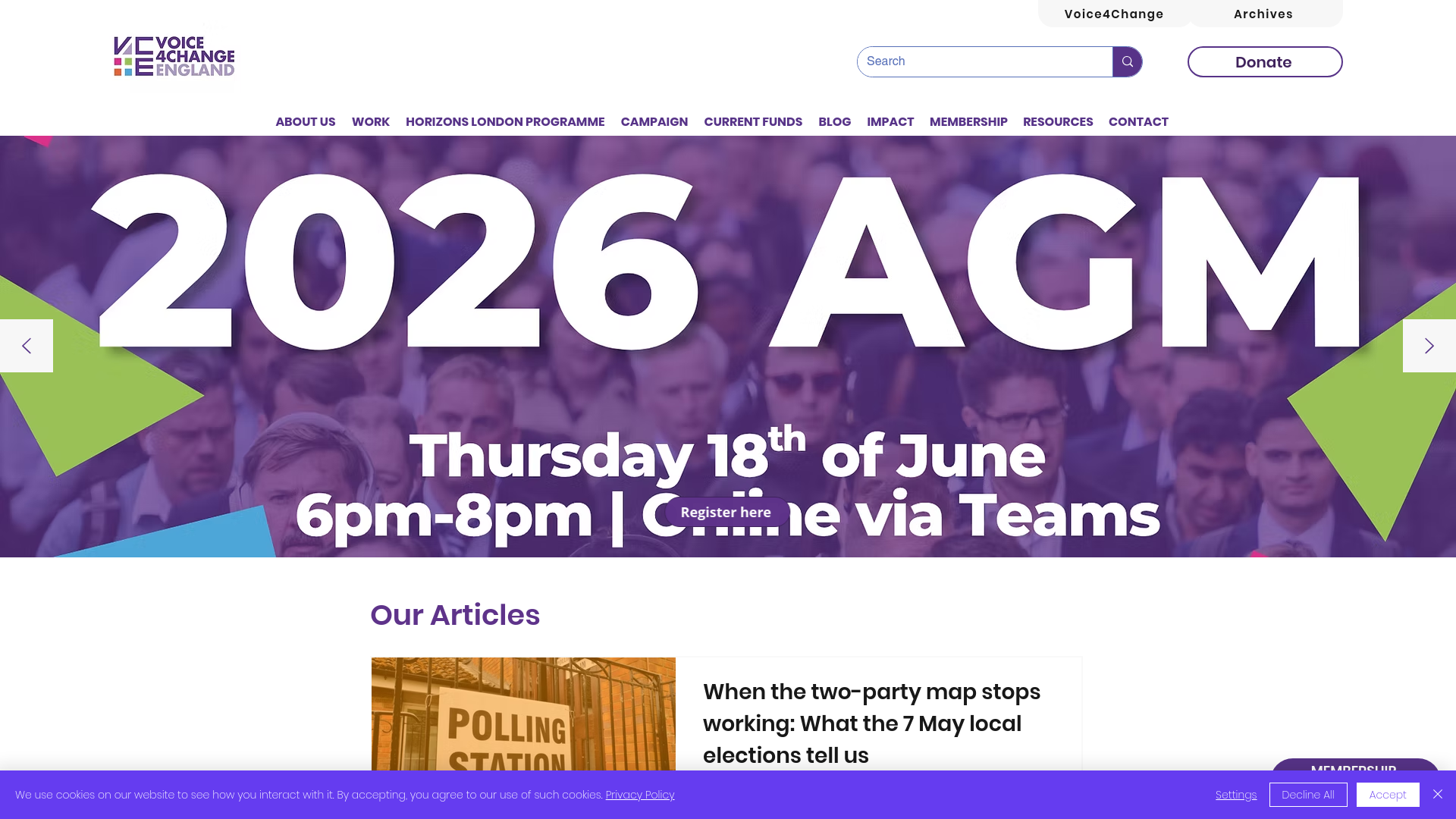 Website screenshot