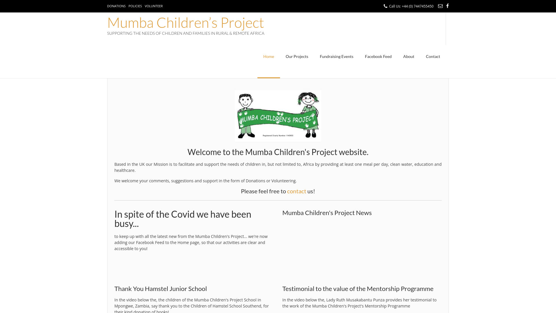 Website screenshot