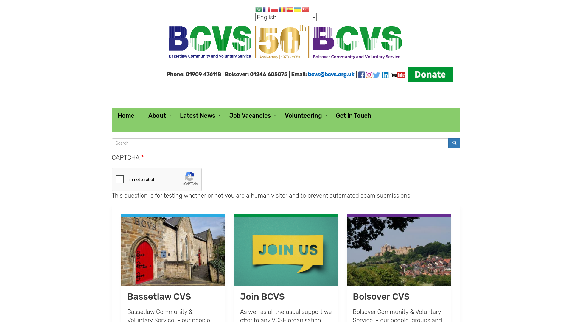 Website screenshot