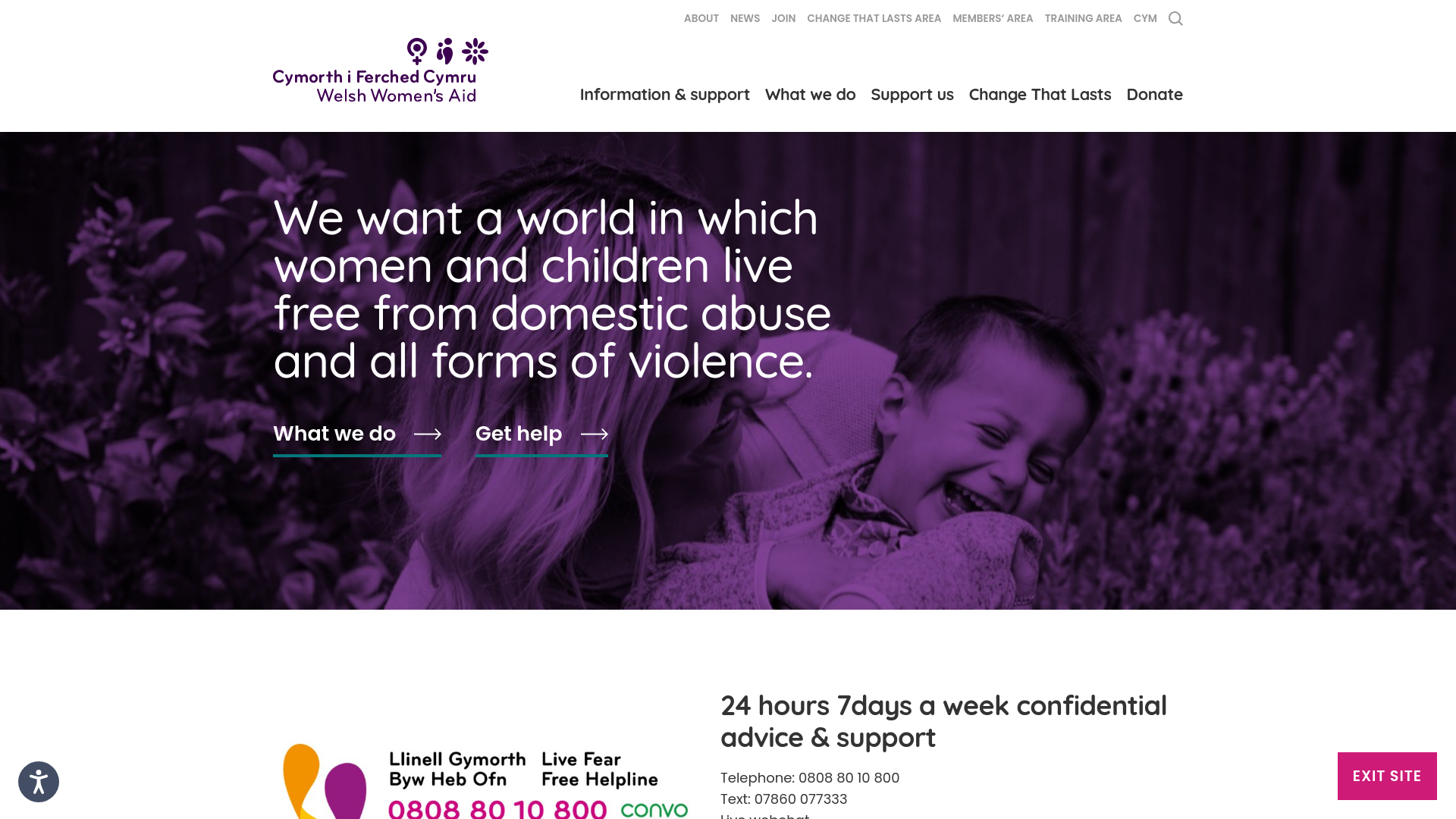 Website screenshot