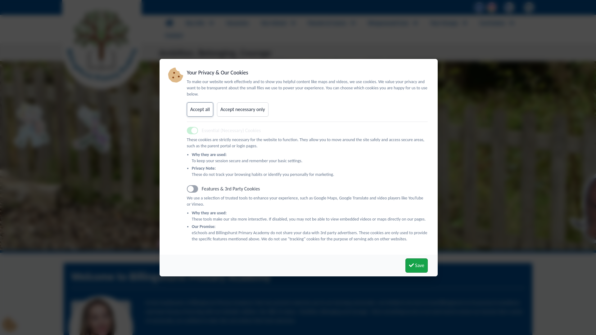 Website screenshot