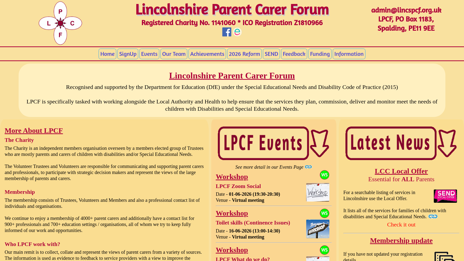 Website screenshot