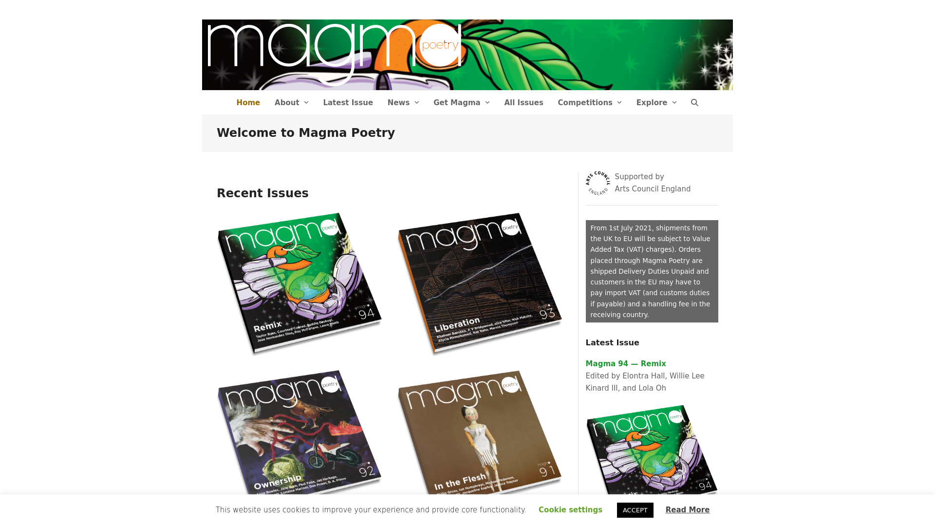 Website screenshot