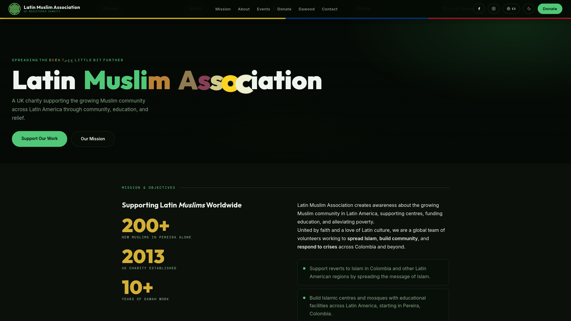 Website screenshot