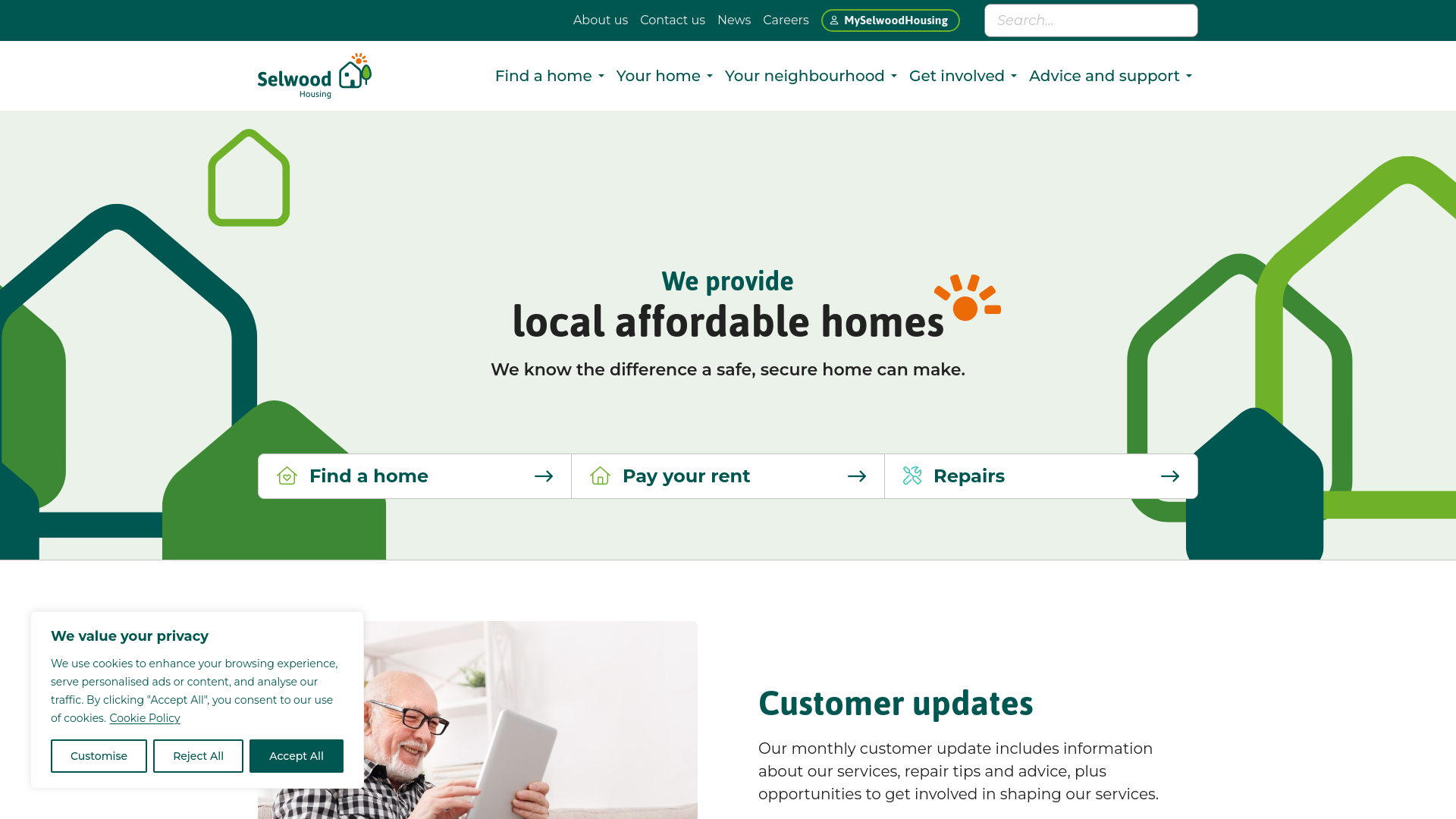 Website screenshot