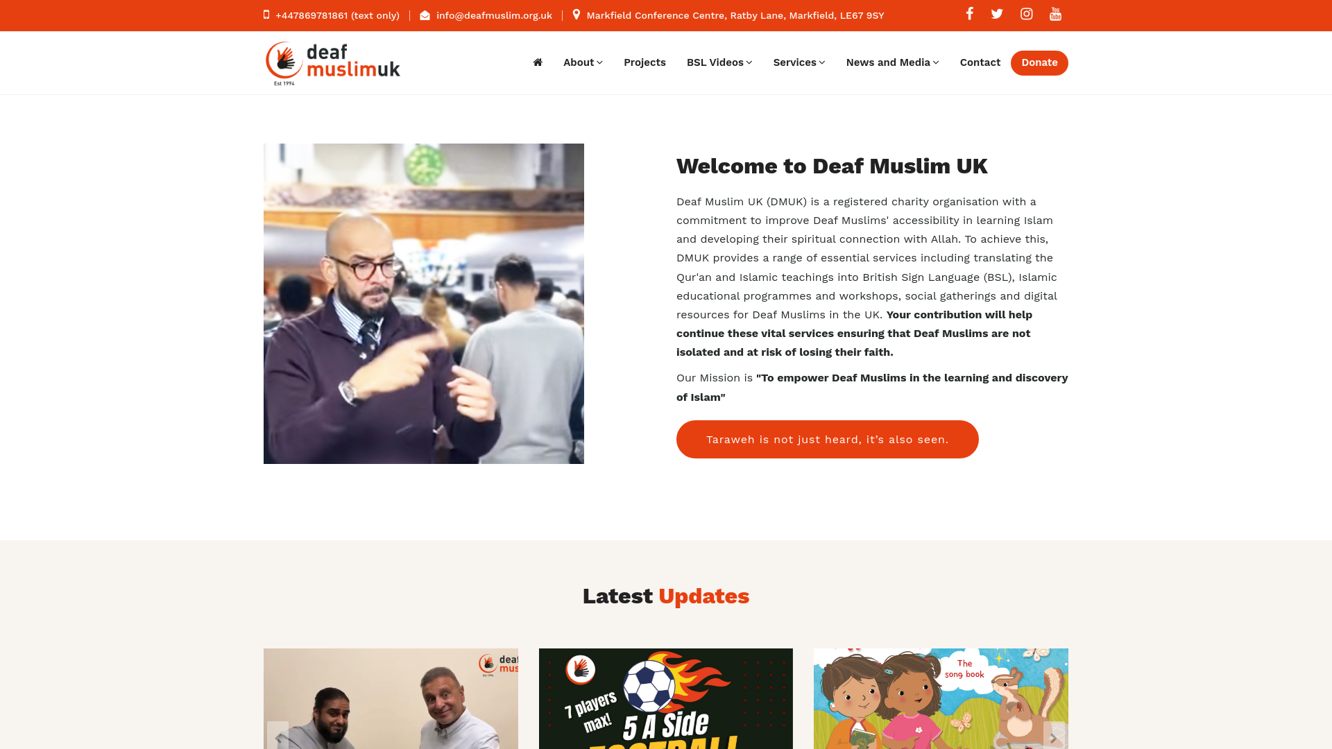 Website screenshot