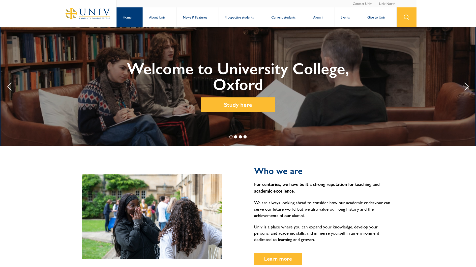 Website screenshot