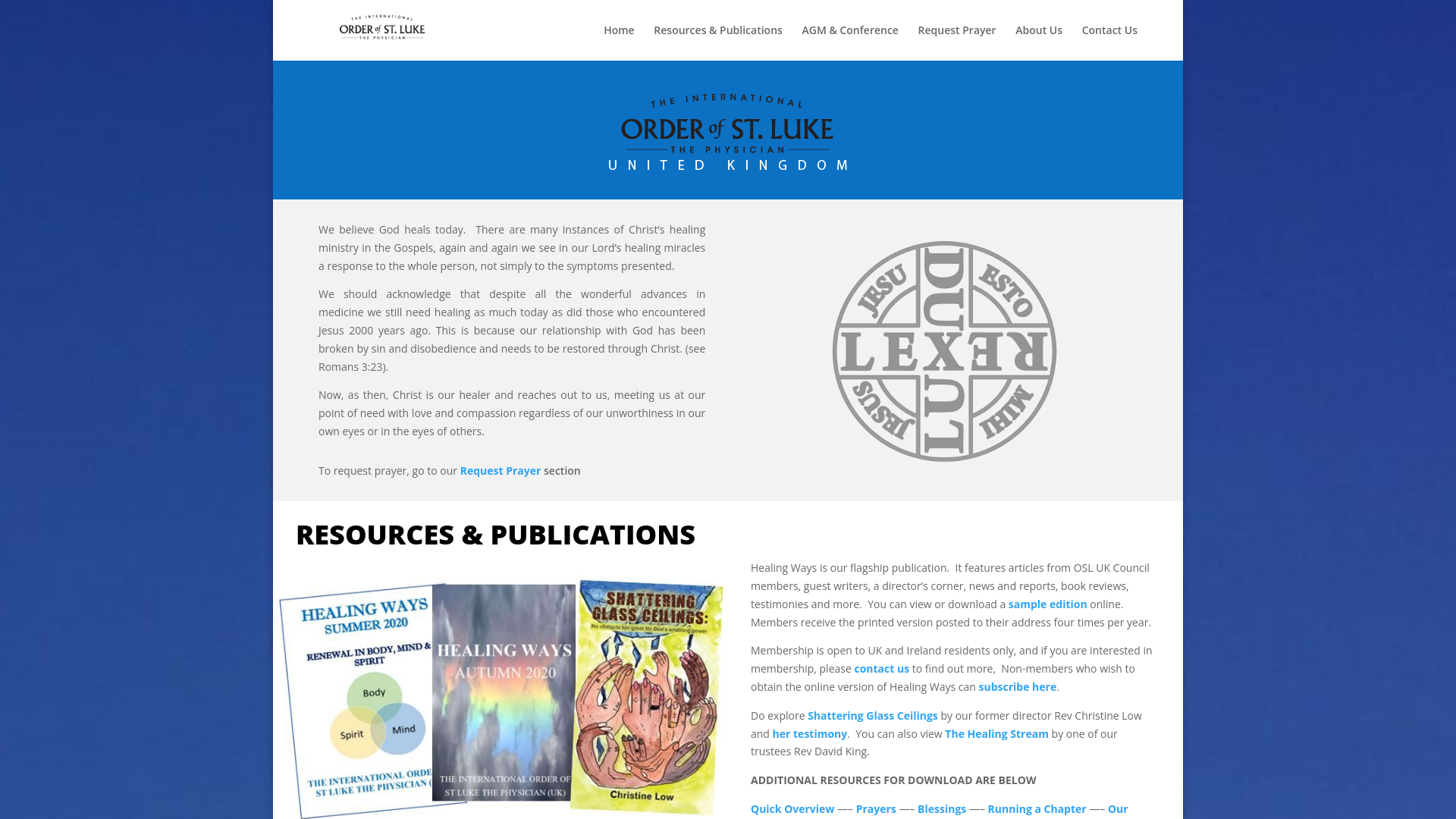 Website screenshot