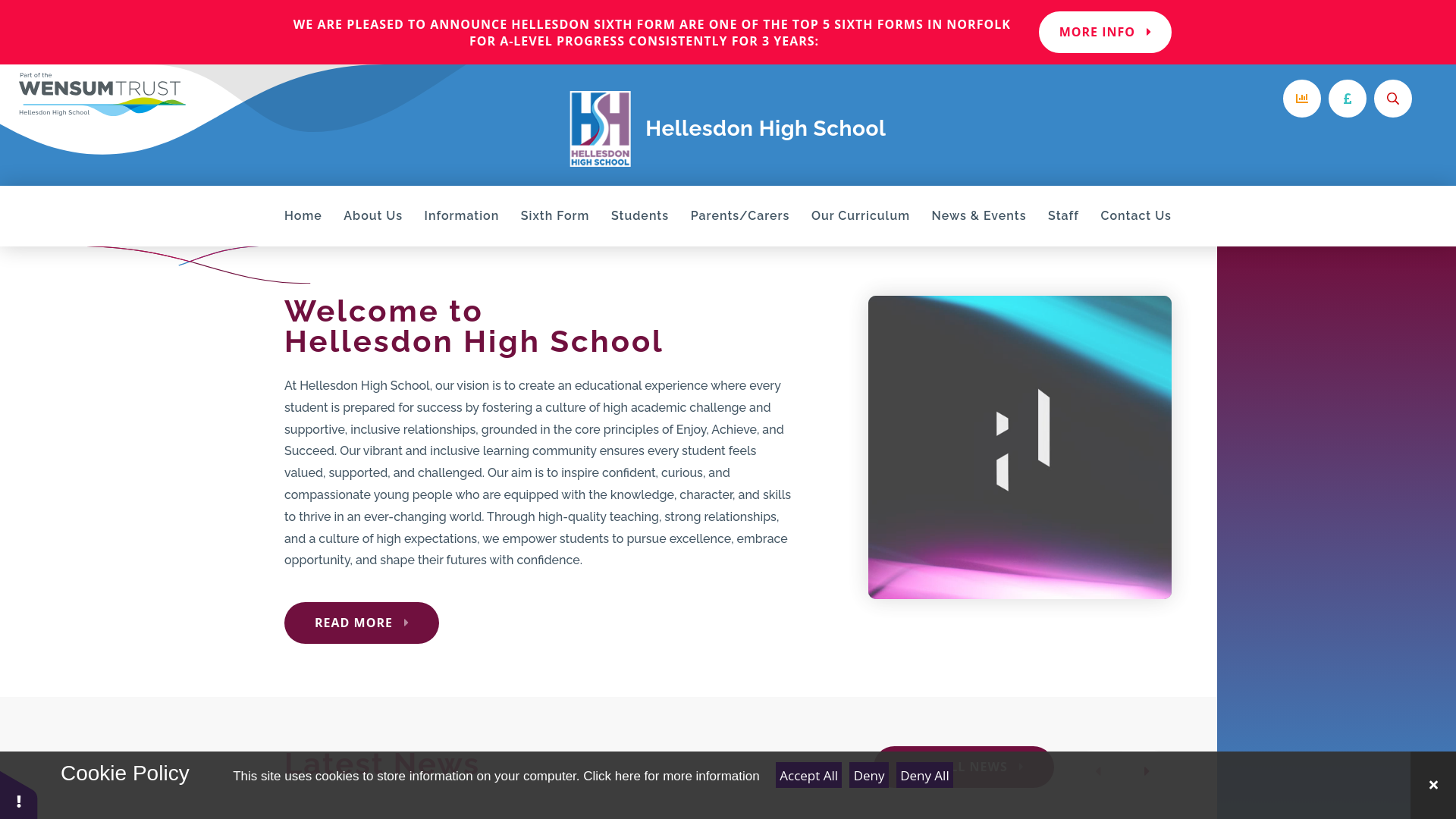Website screenshot
