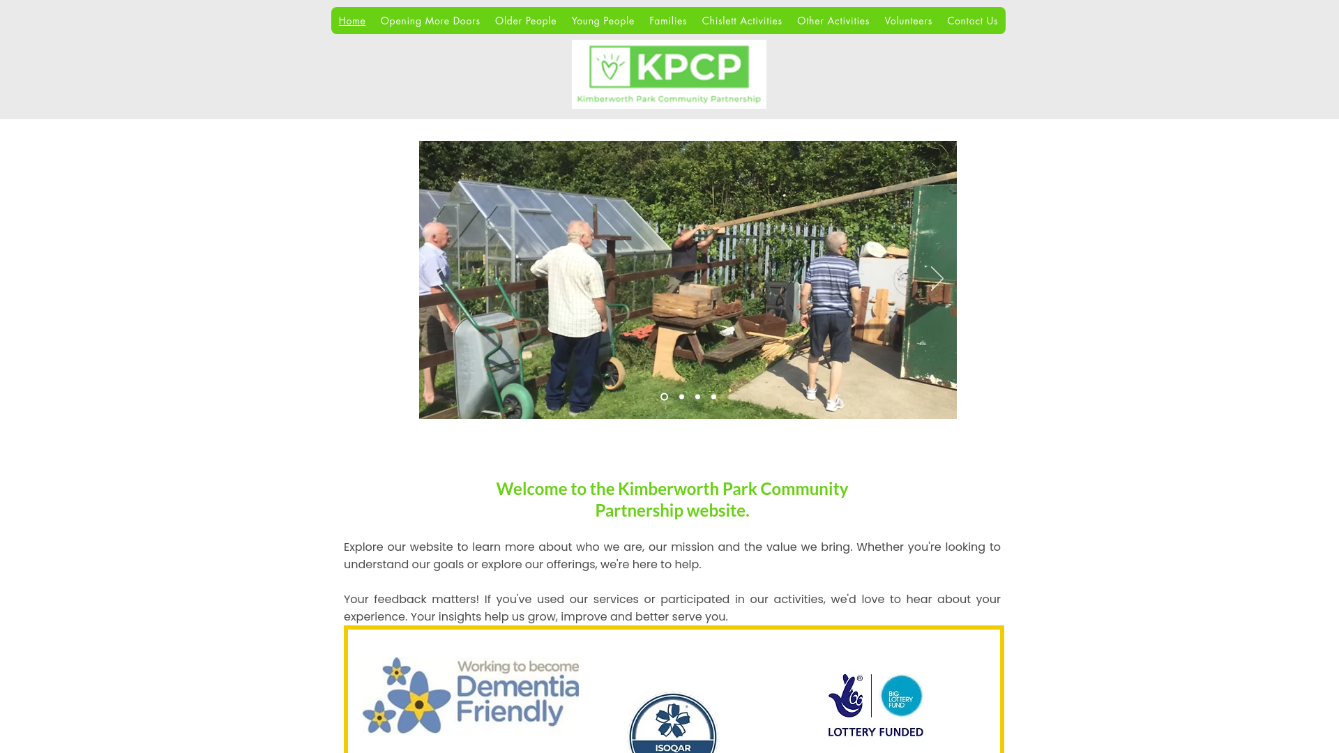 Website screenshot