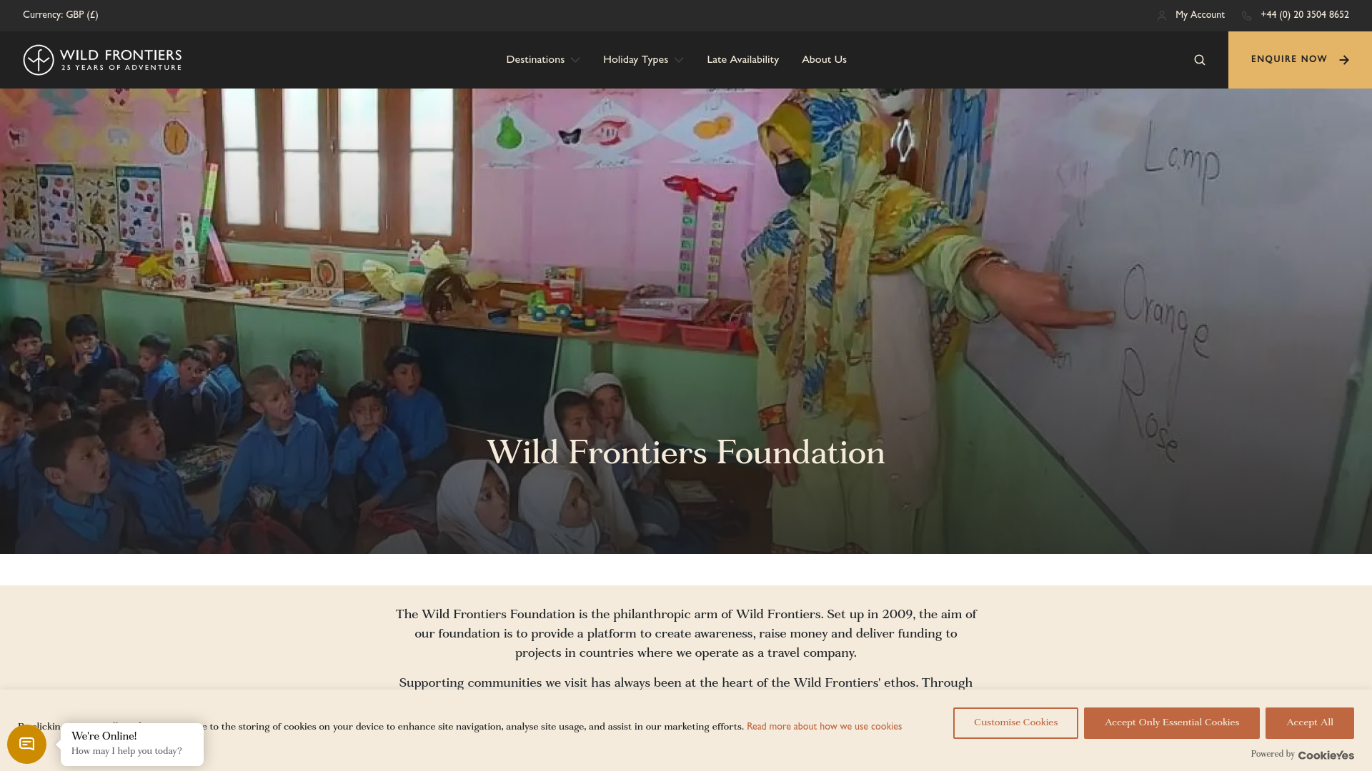 Website screenshot