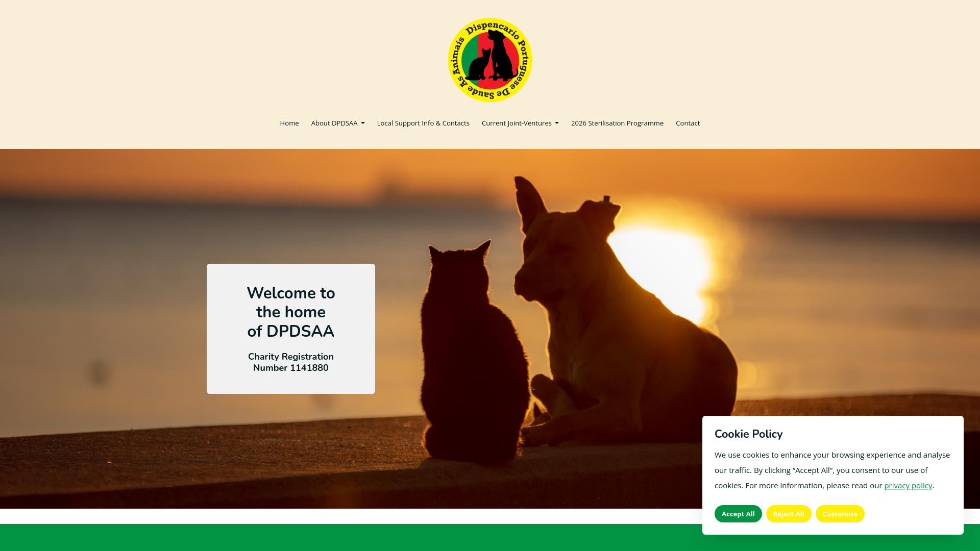 Website screenshot