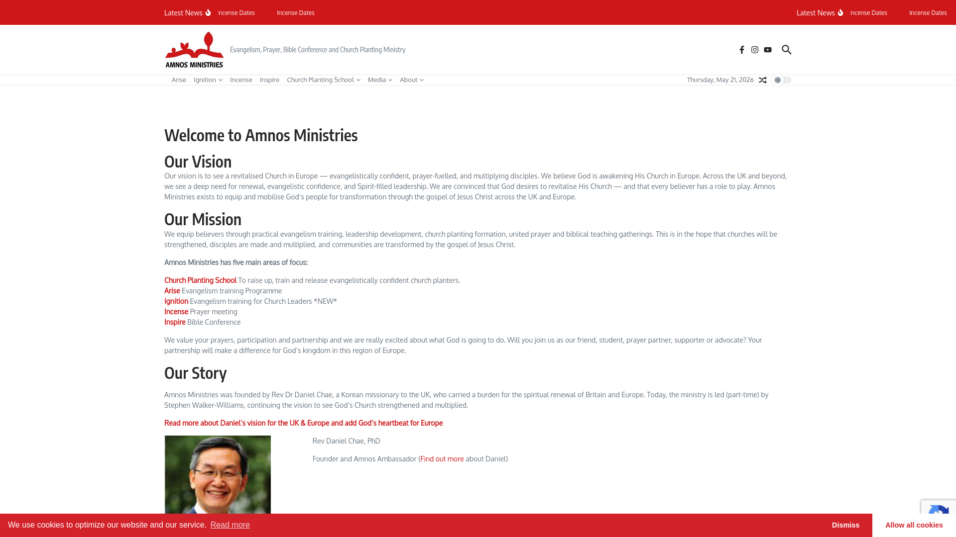 Website screenshot