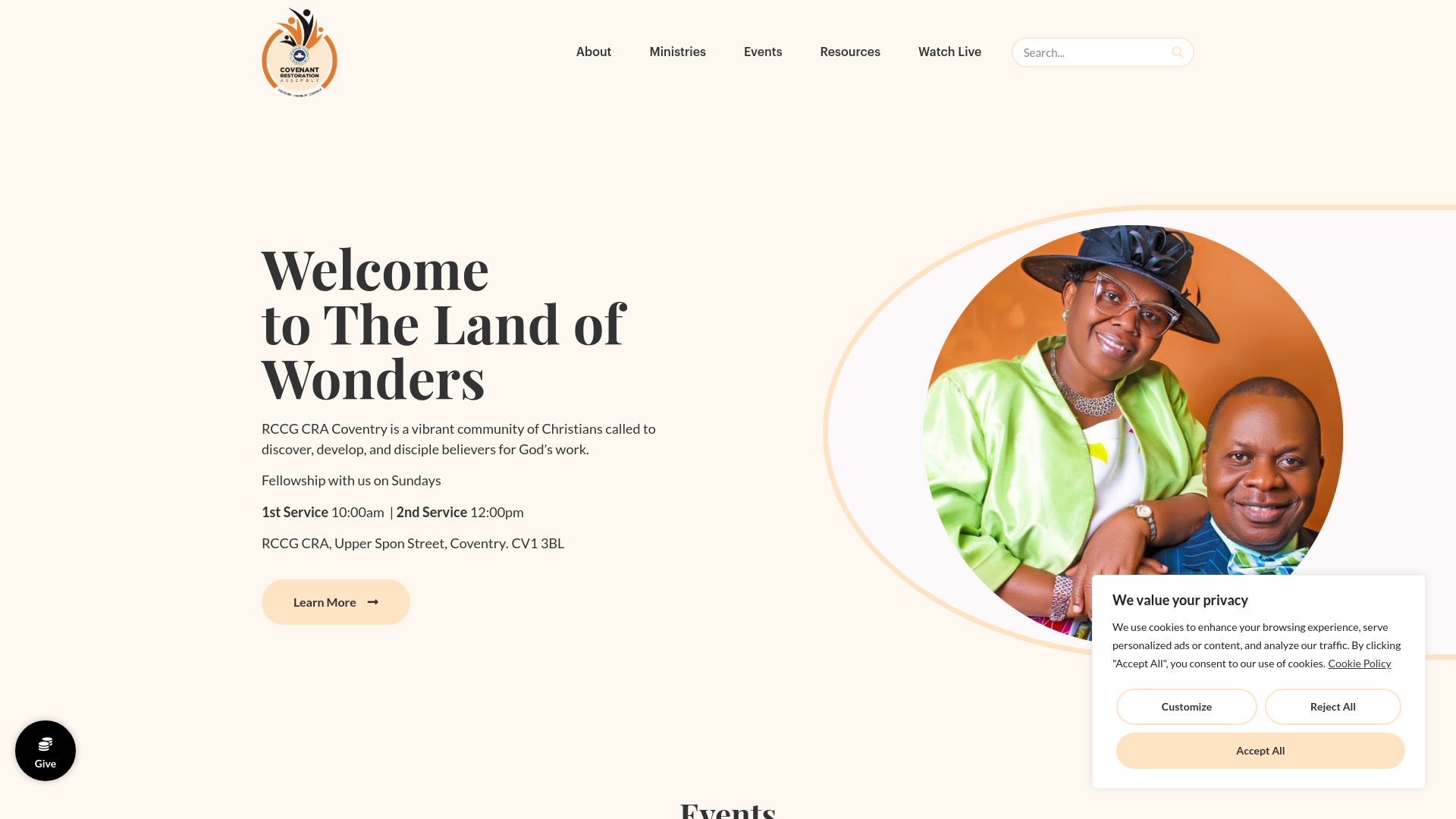 Website screenshot