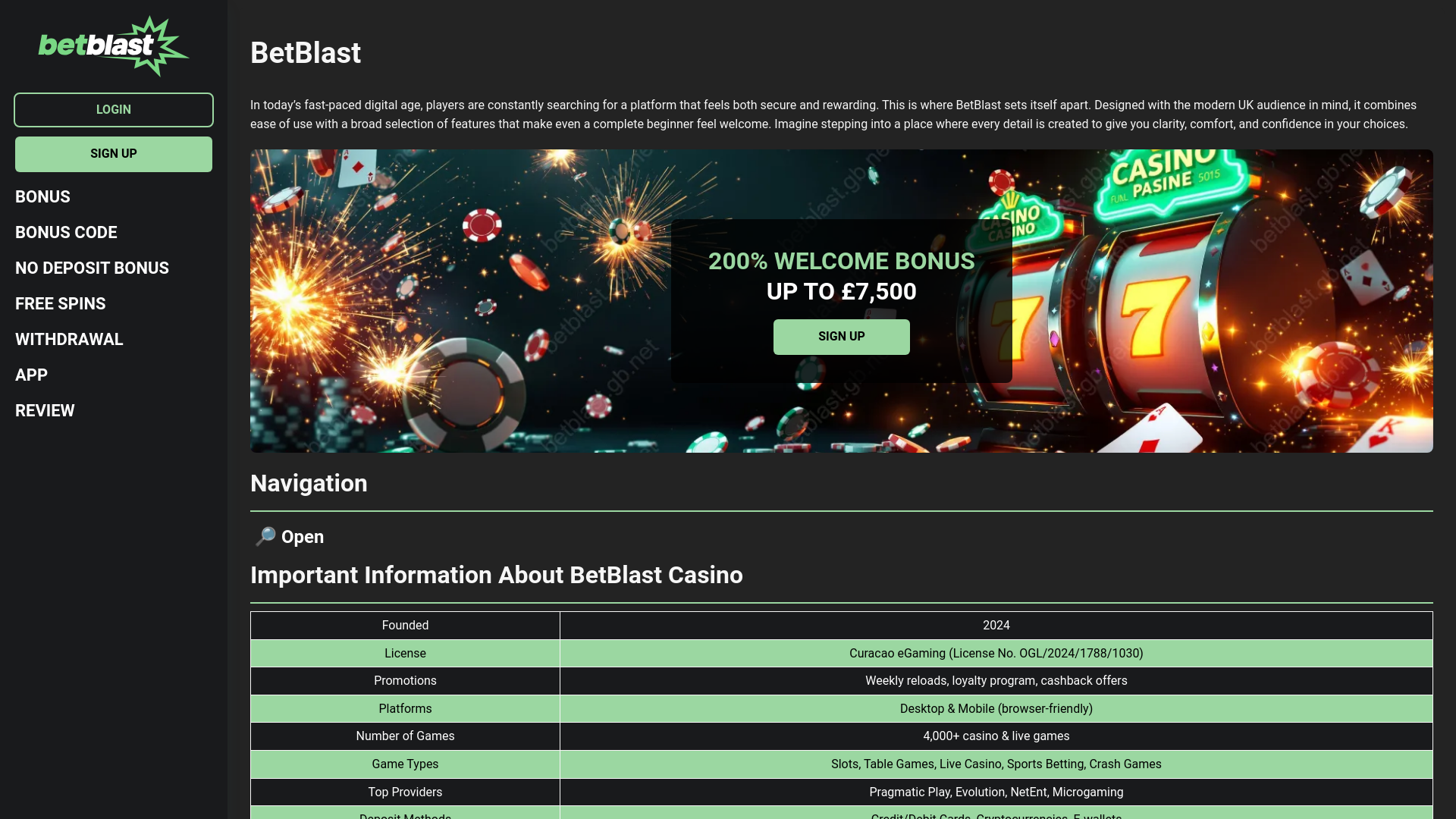Website screenshot
