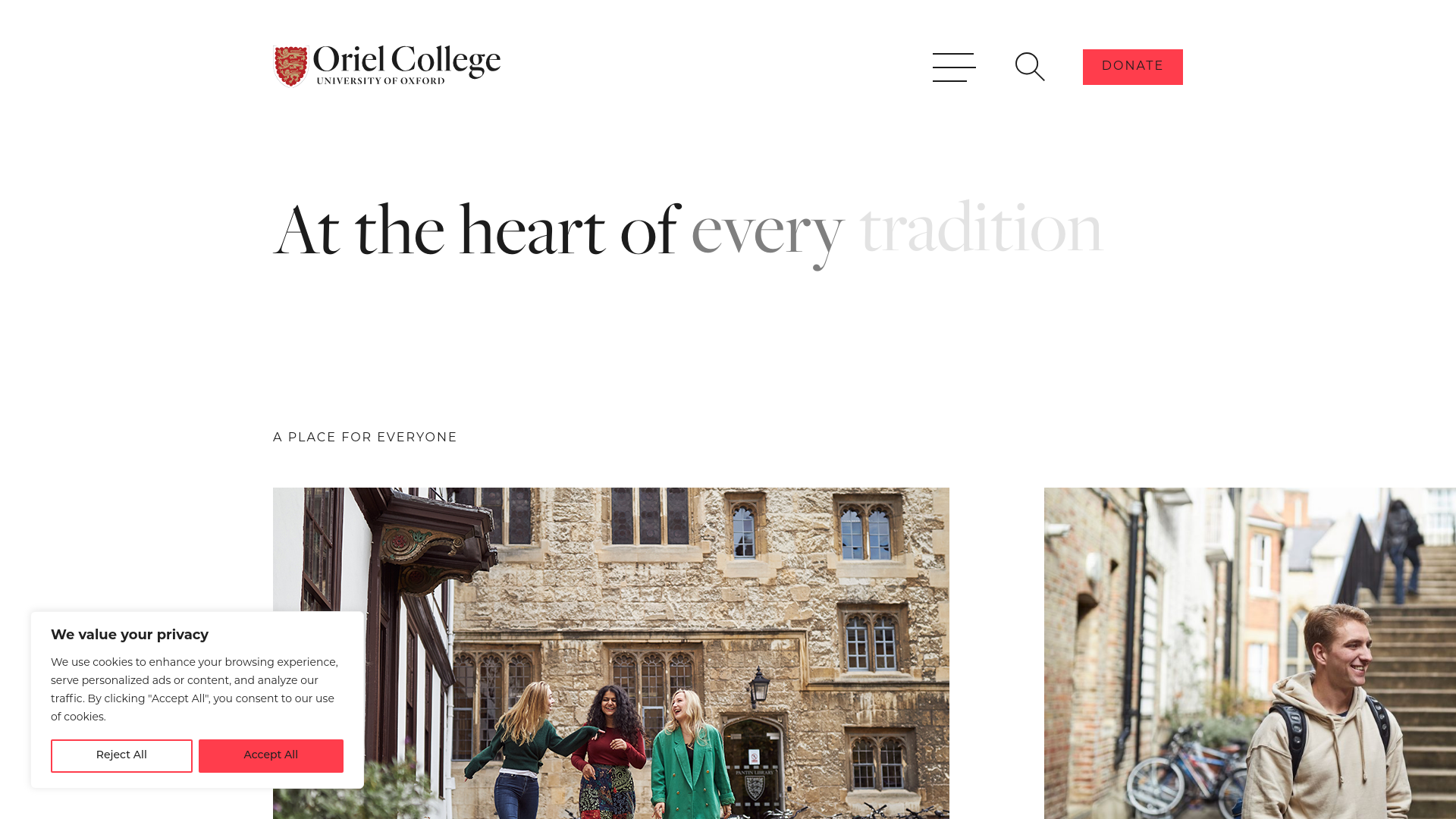 Website screenshot