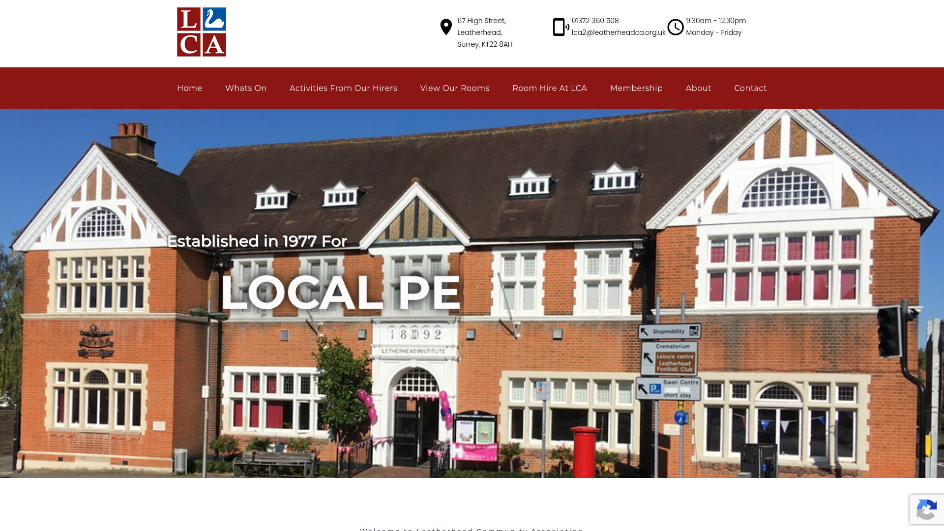Website screenshot