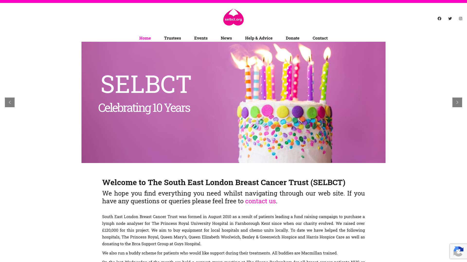 Website screenshot