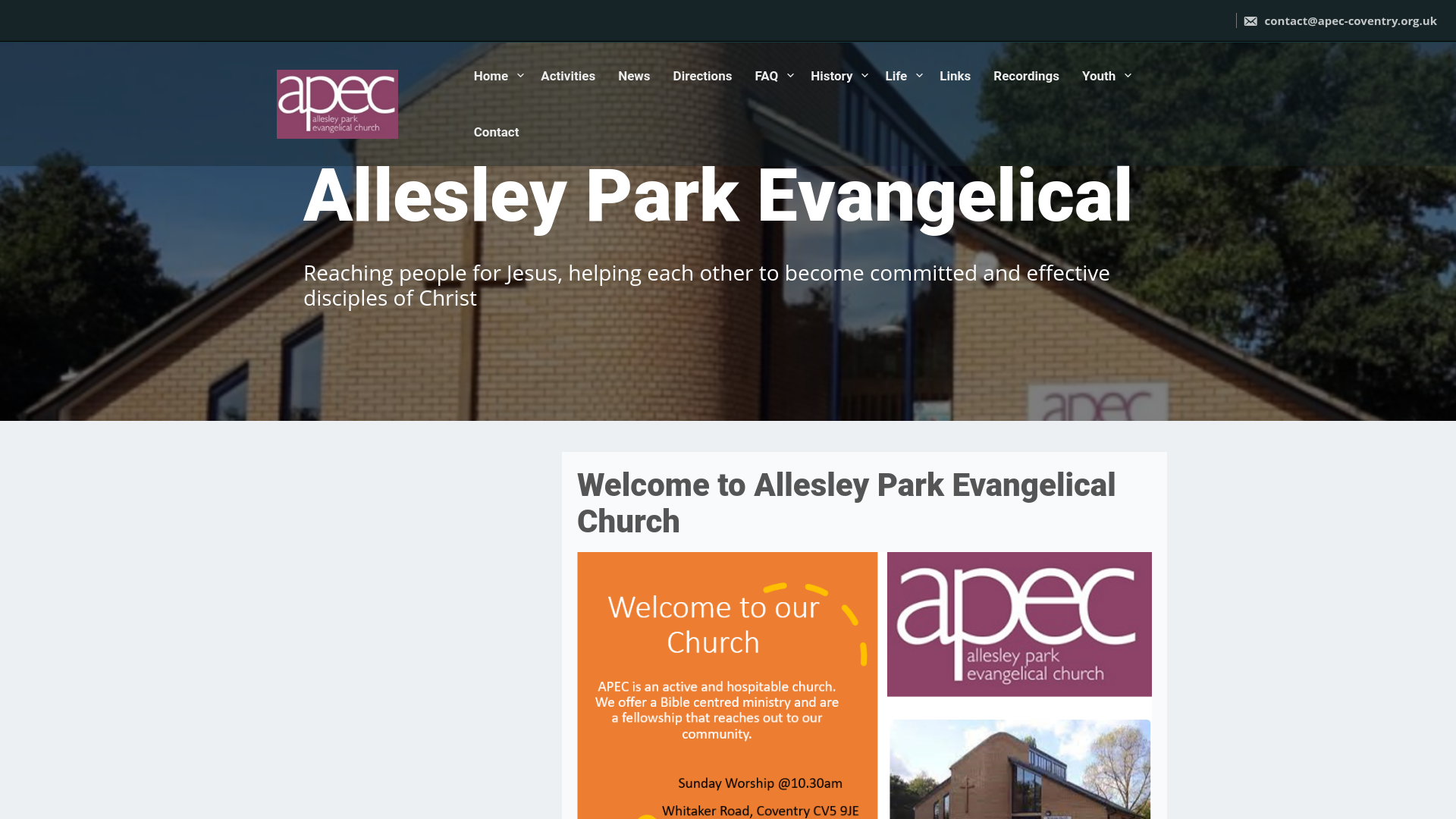Website screenshot