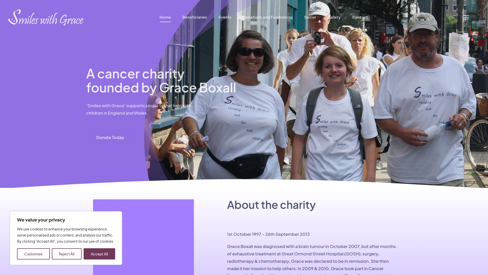 Website screenshot