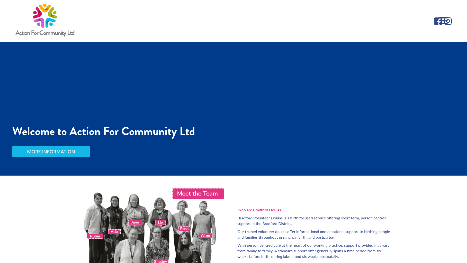 Website screenshot