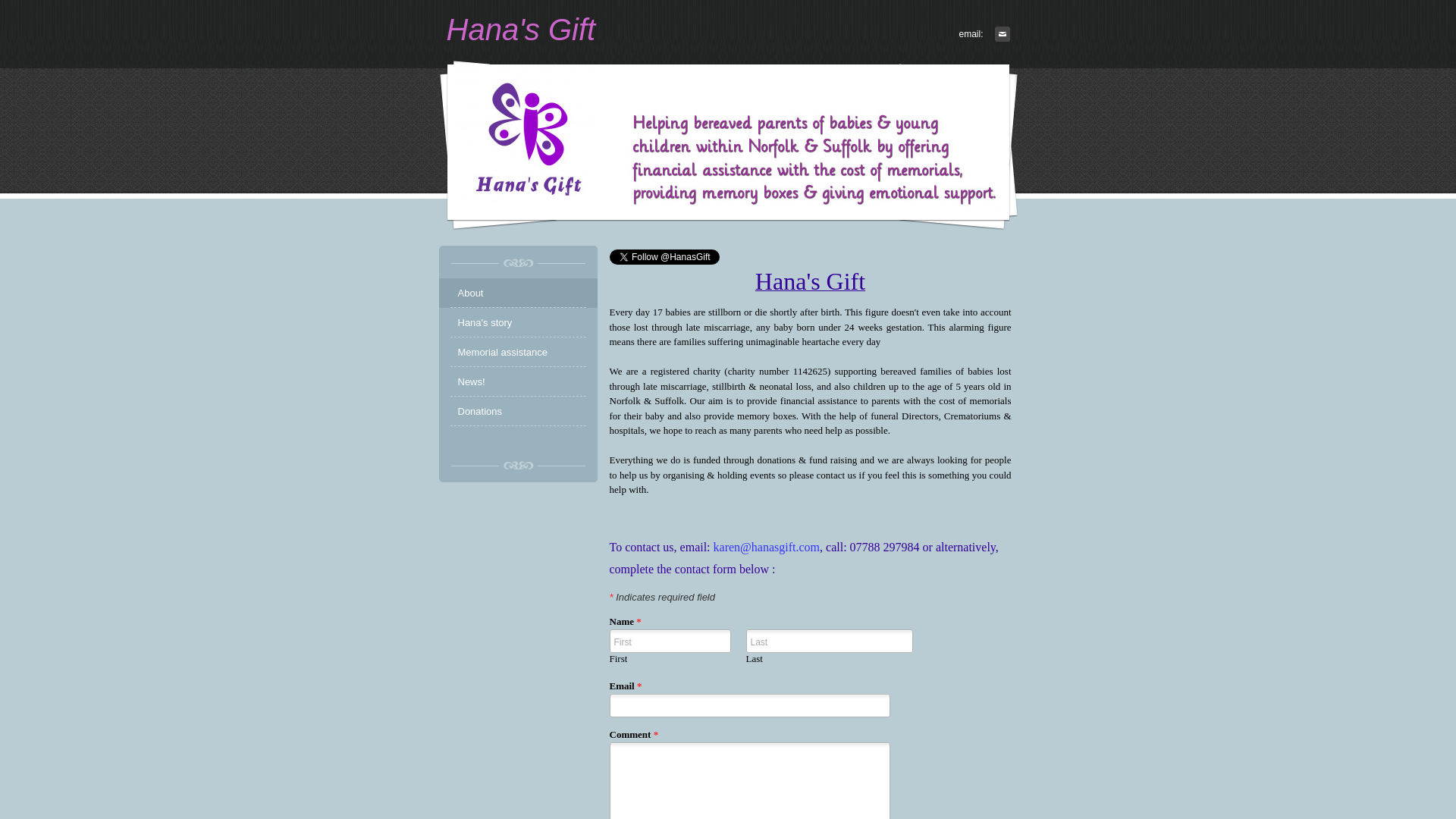 Website screenshot