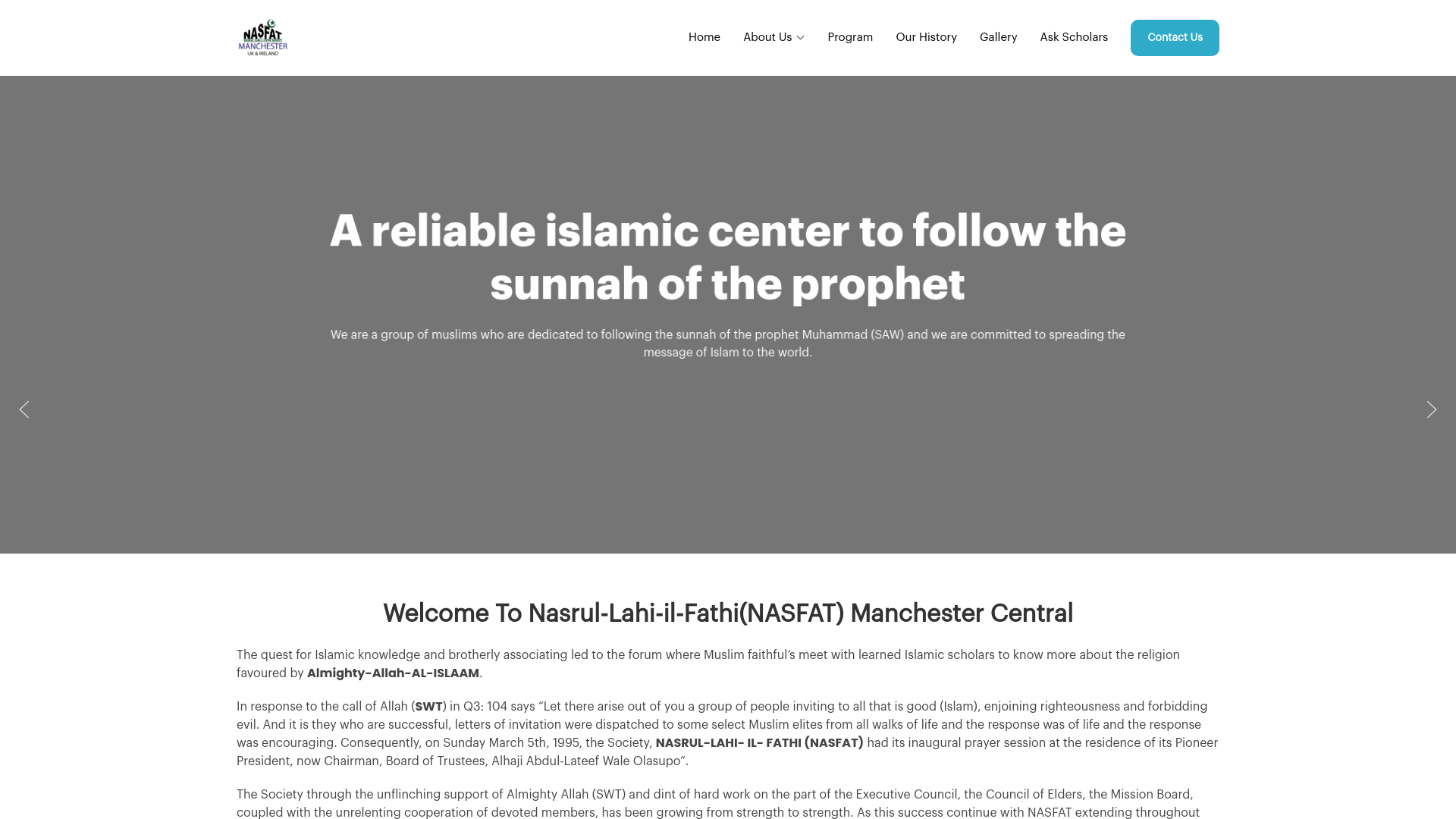 Website screenshot