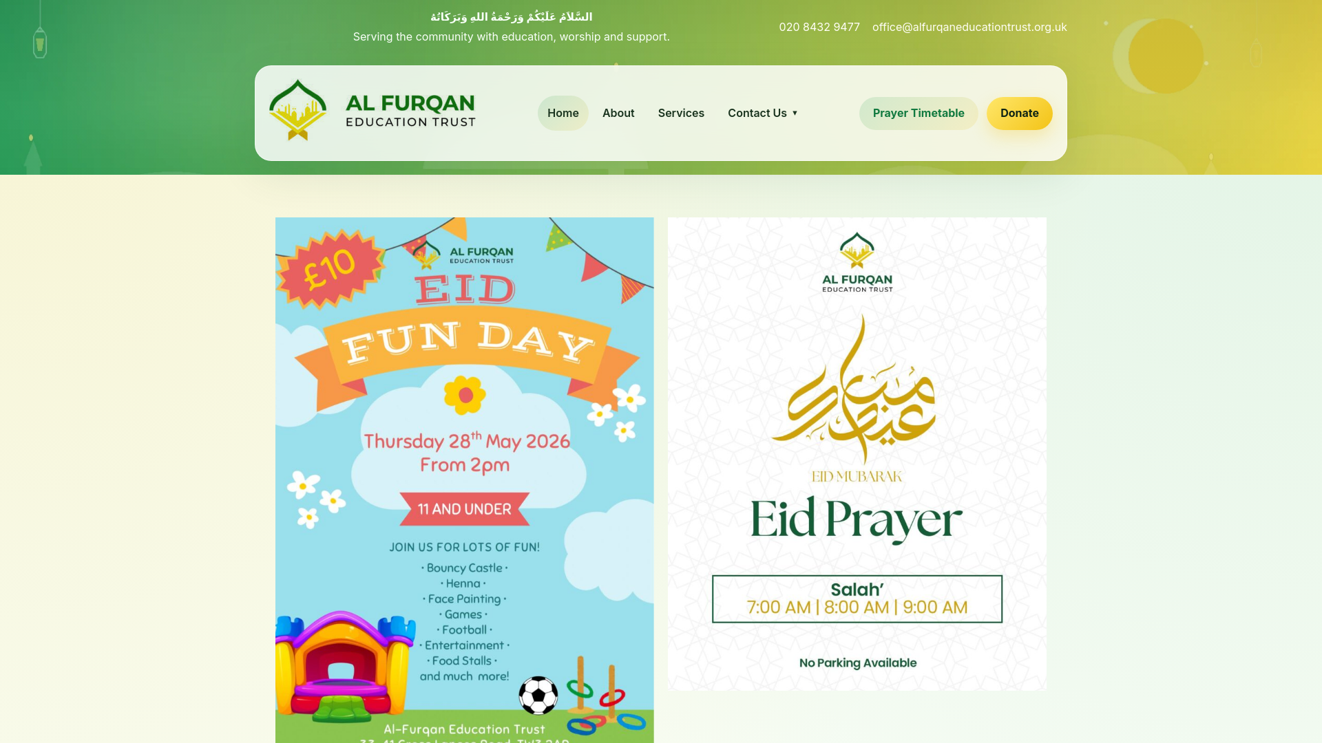 Website screenshot