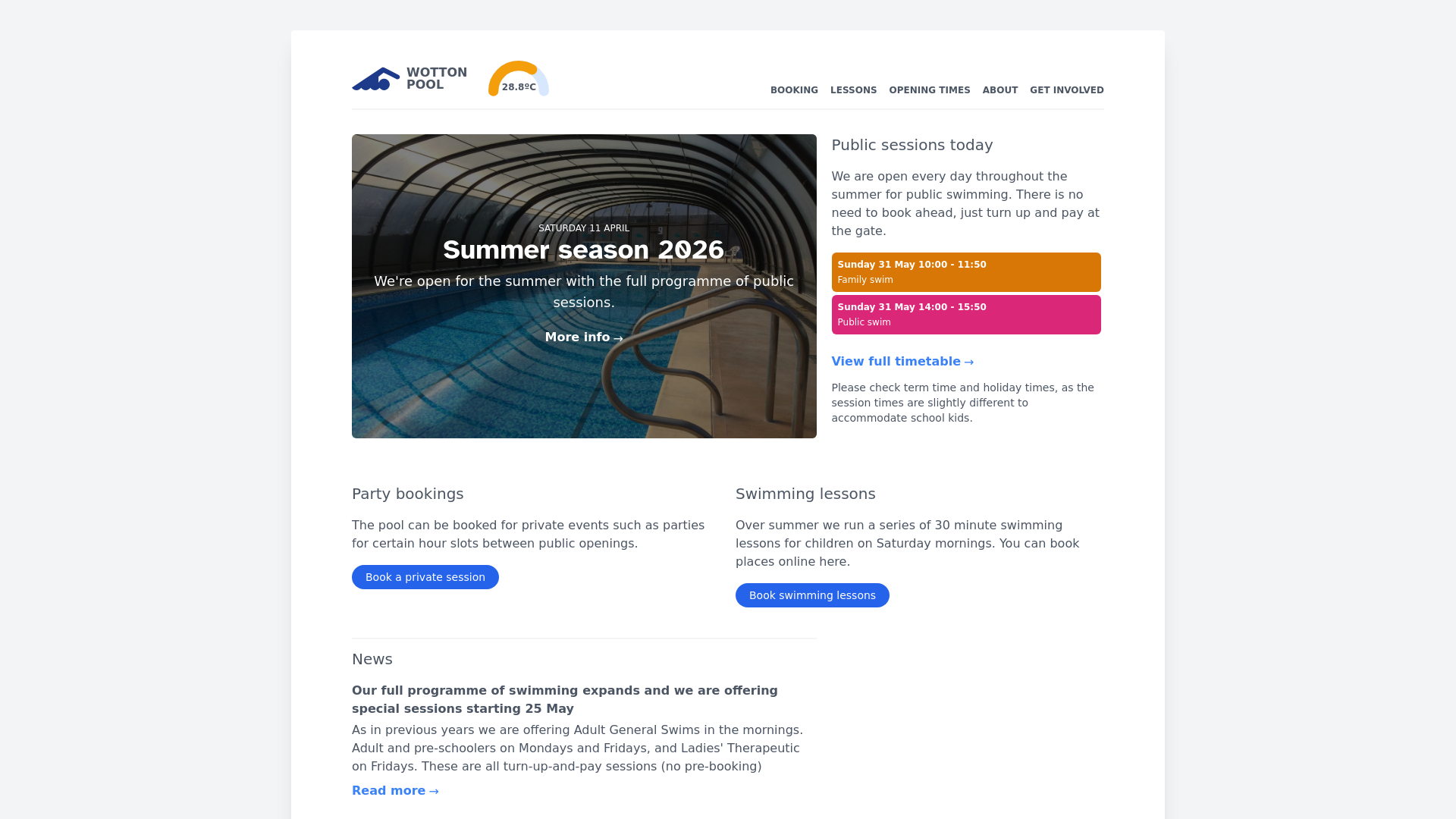 Website screenshot