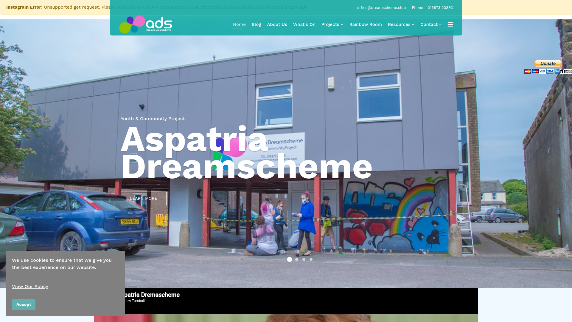 Website screenshot