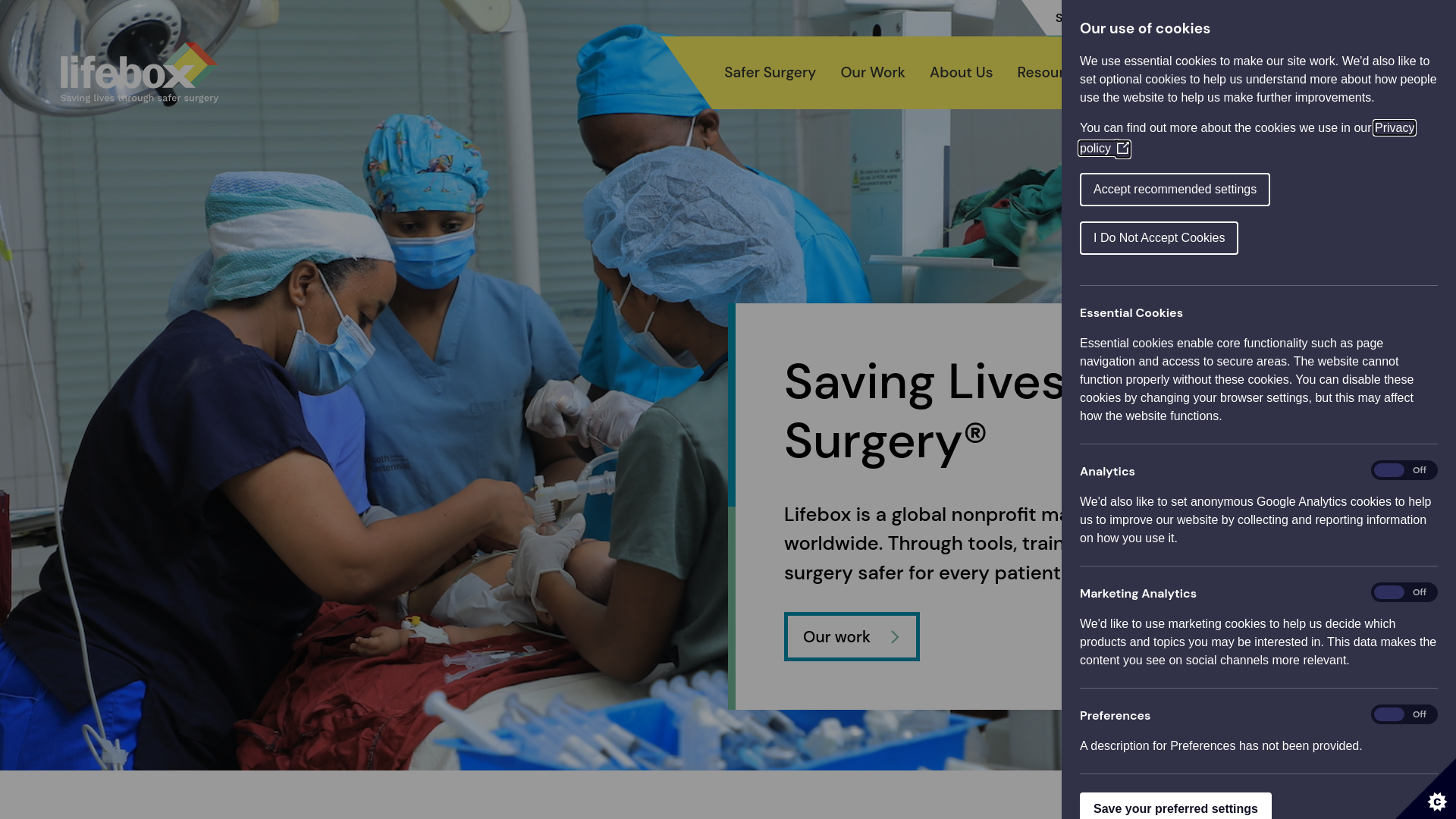 Website screenshot