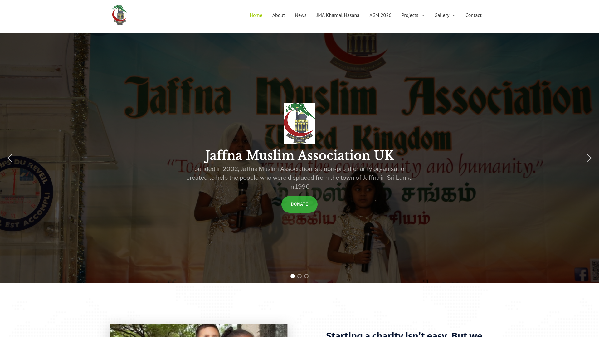 Website screenshot