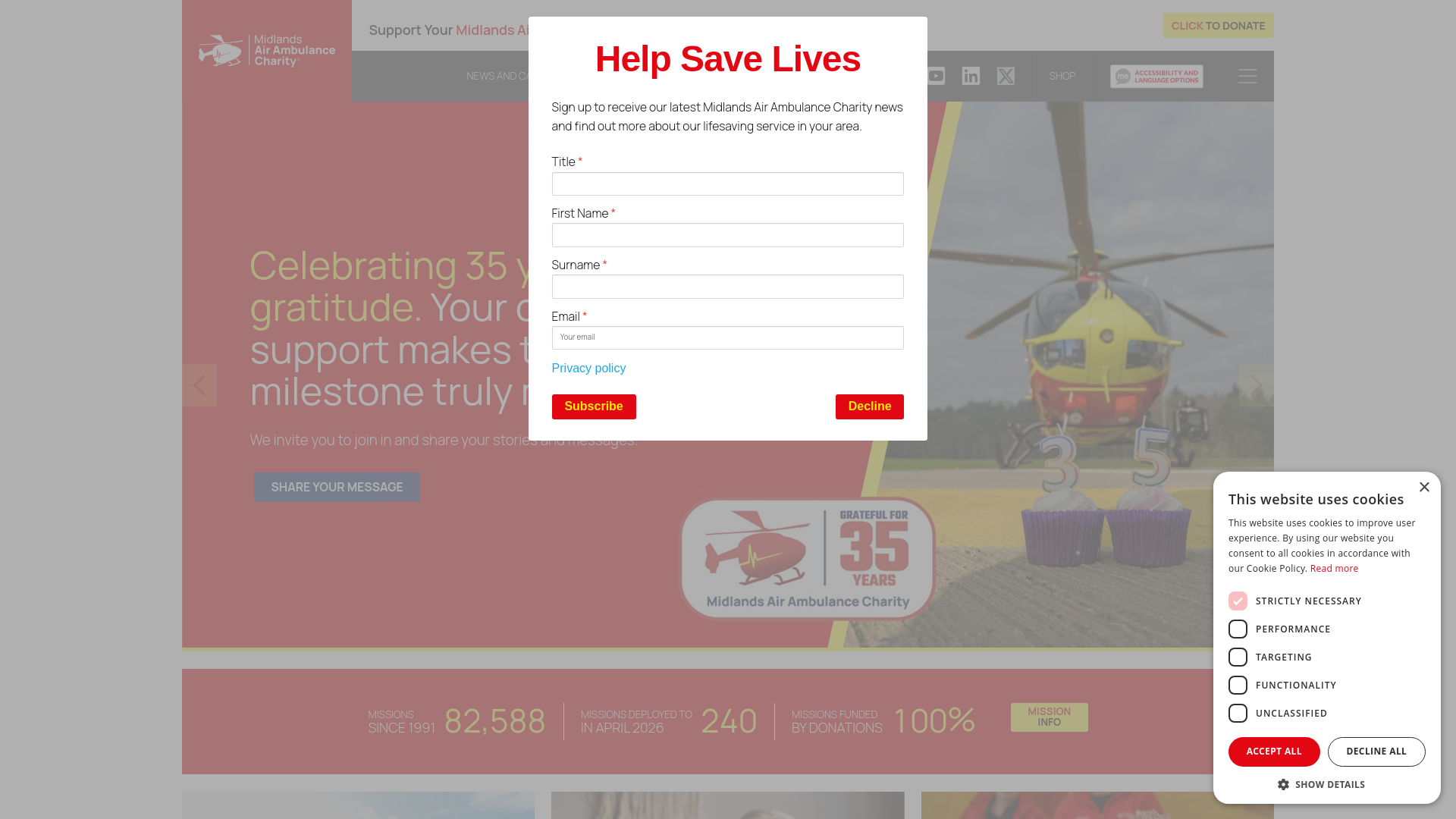 Website screenshot