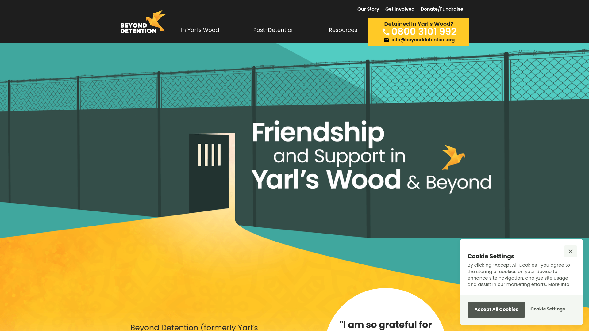 Website screenshot