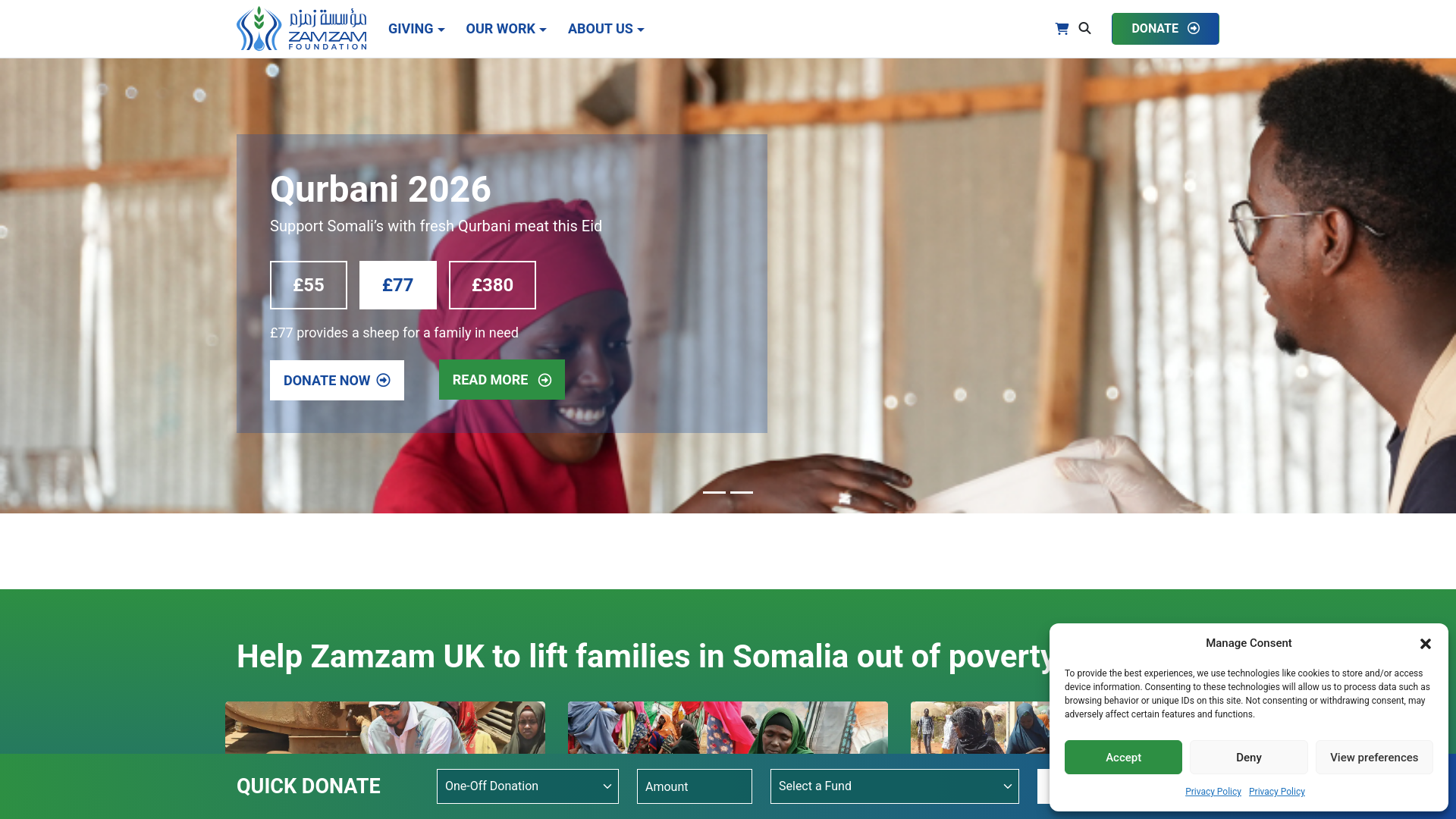 Website screenshot