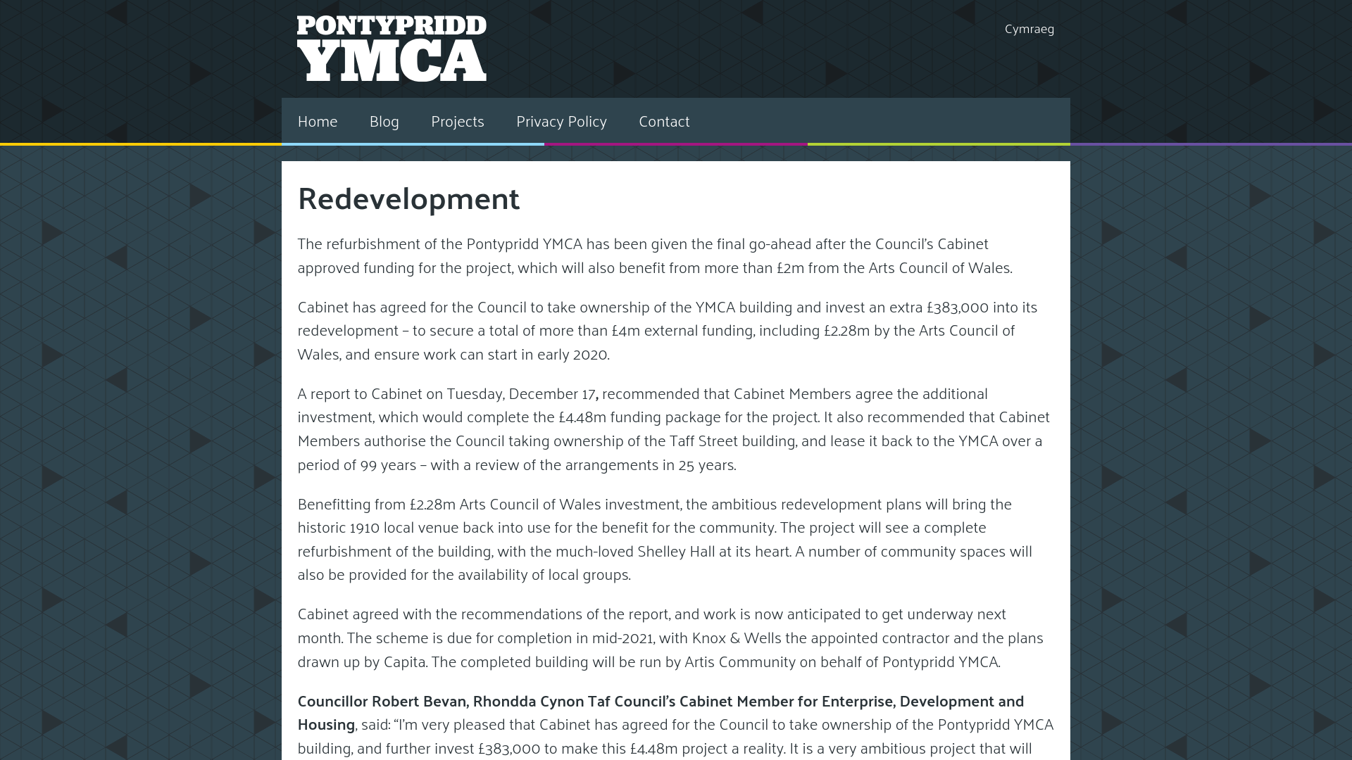 Website screenshot