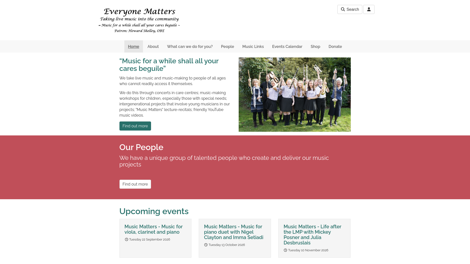 Website screenshot