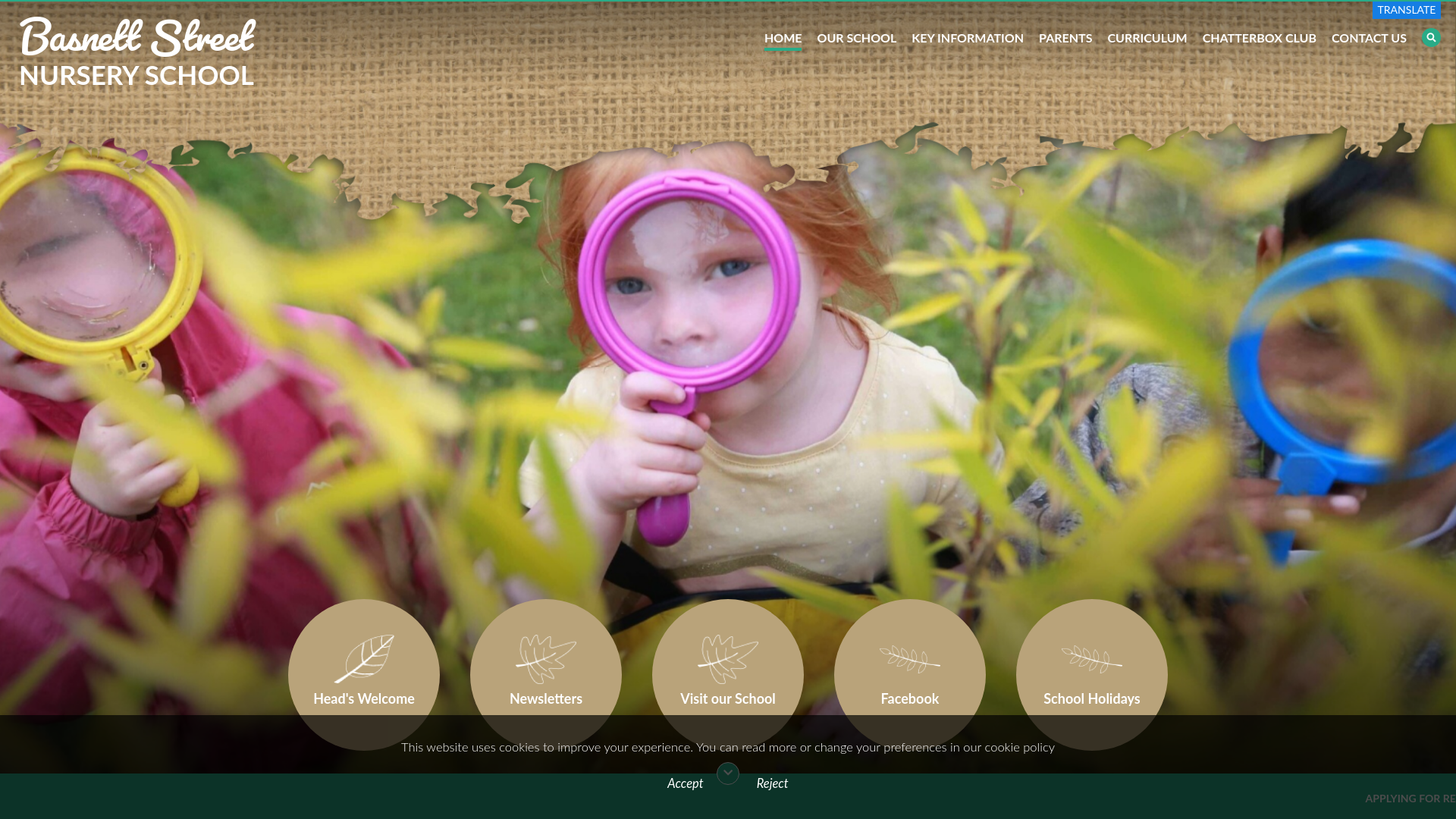 Website screenshot