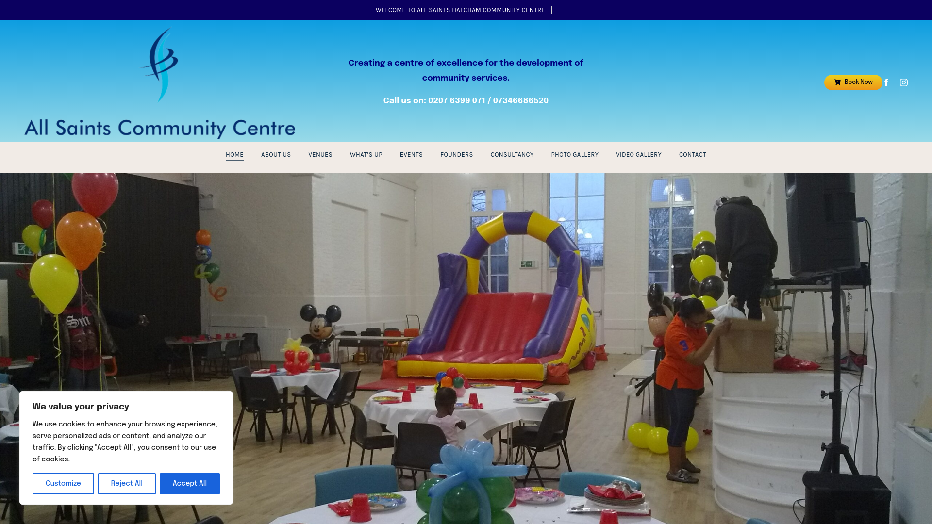 Website screenshot