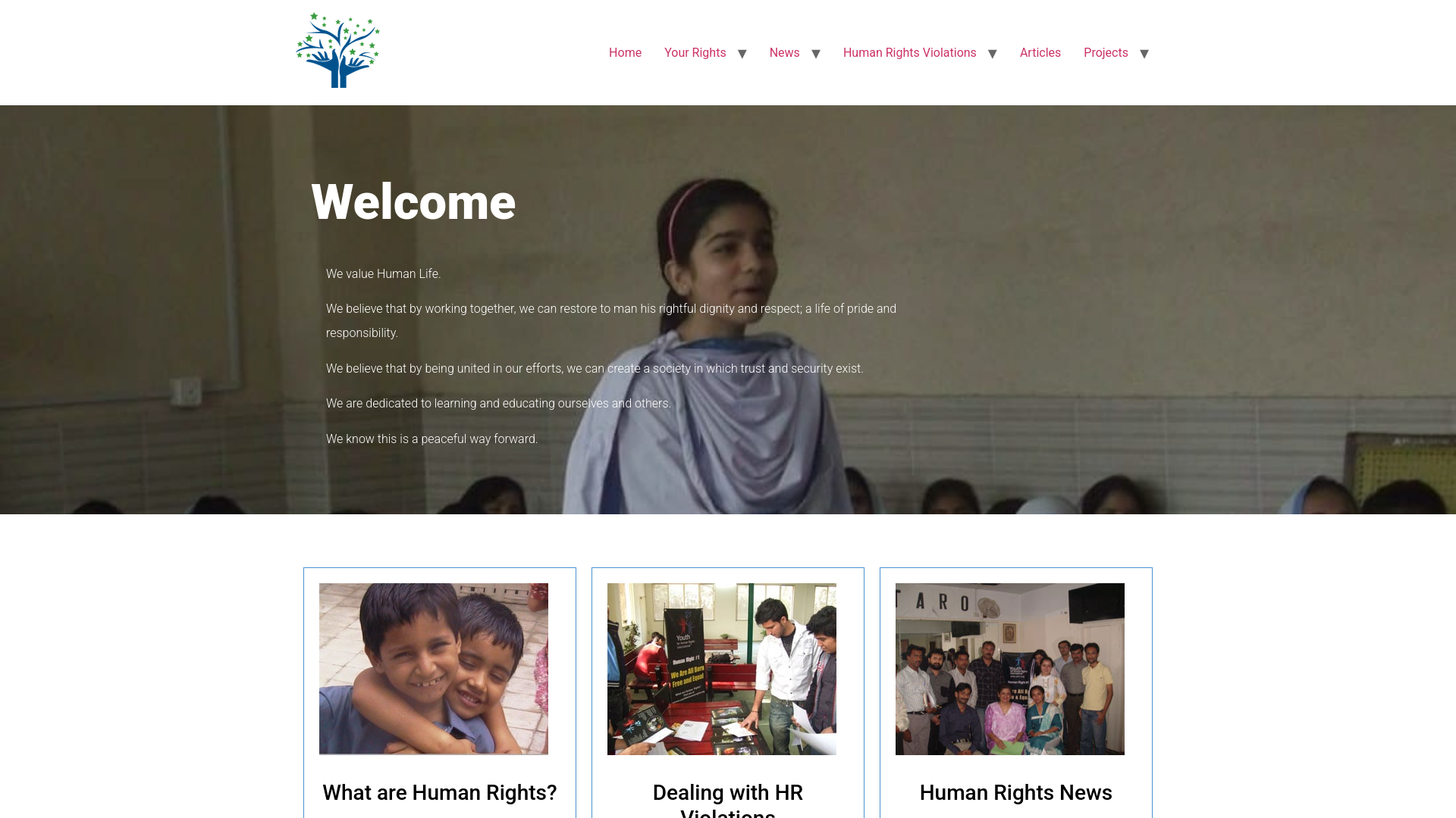 Website screenshot