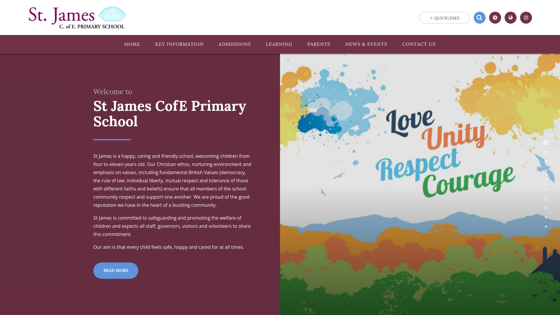Website screenshot