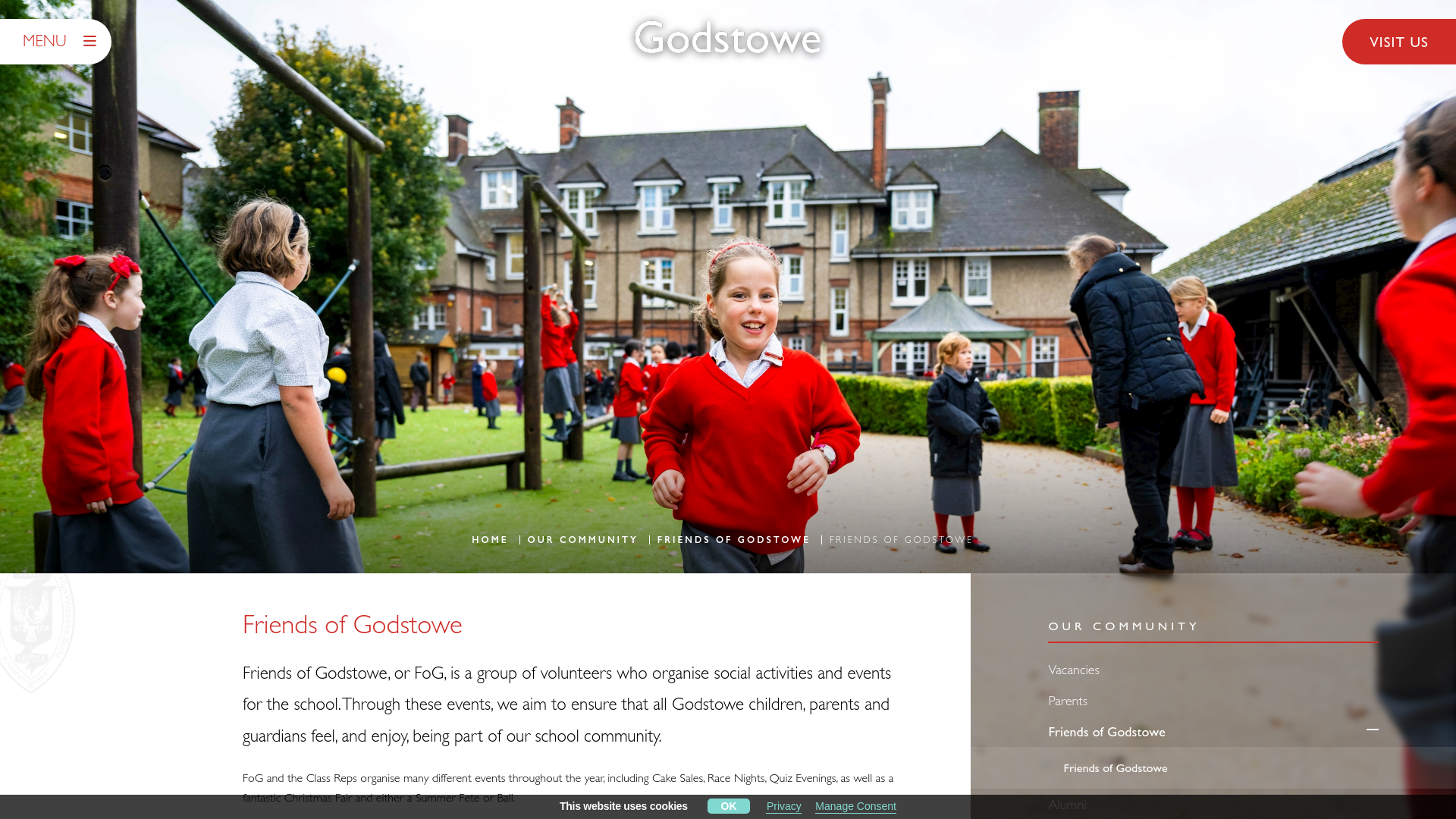 Website screenshot