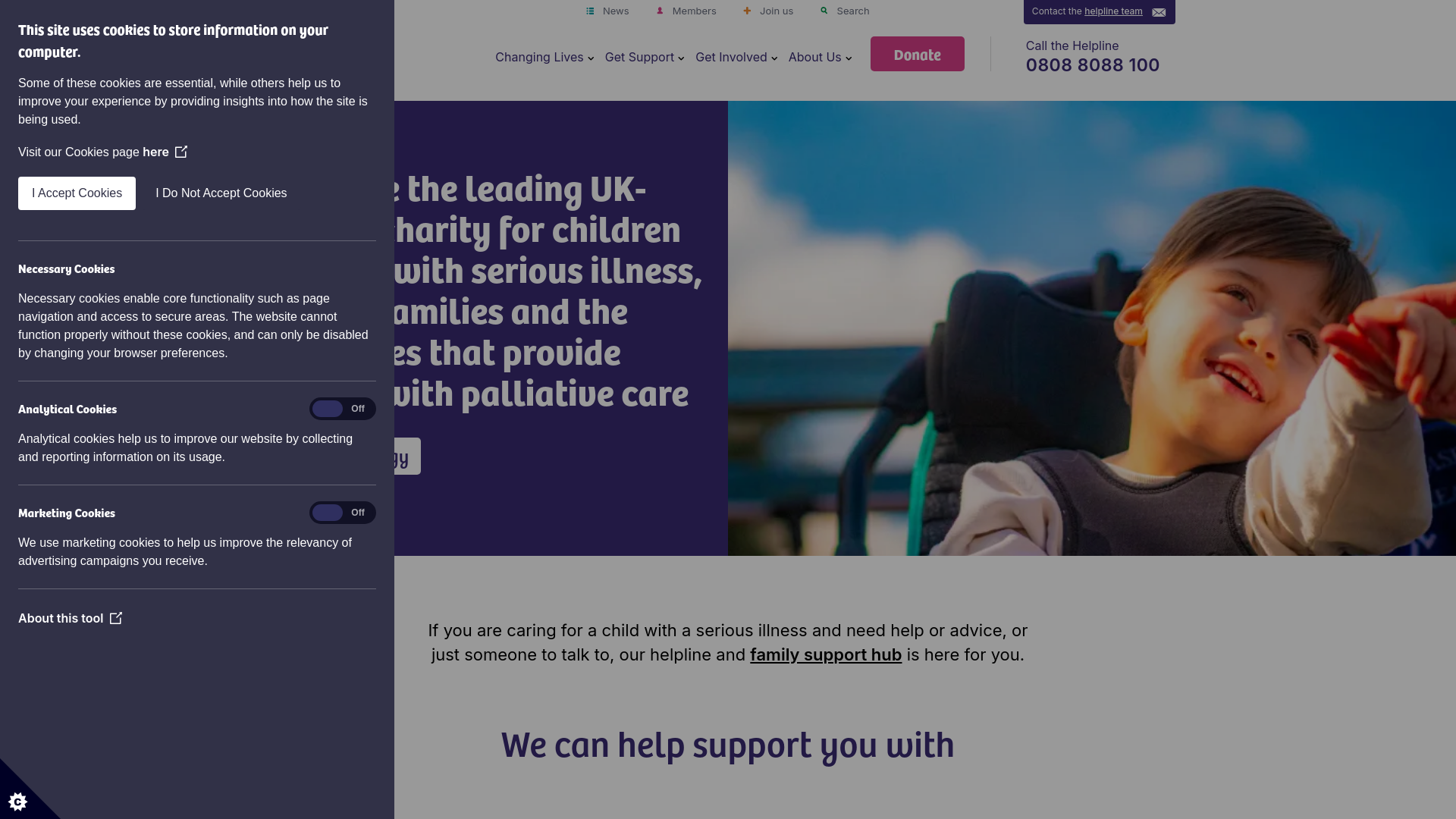 Website screenshot