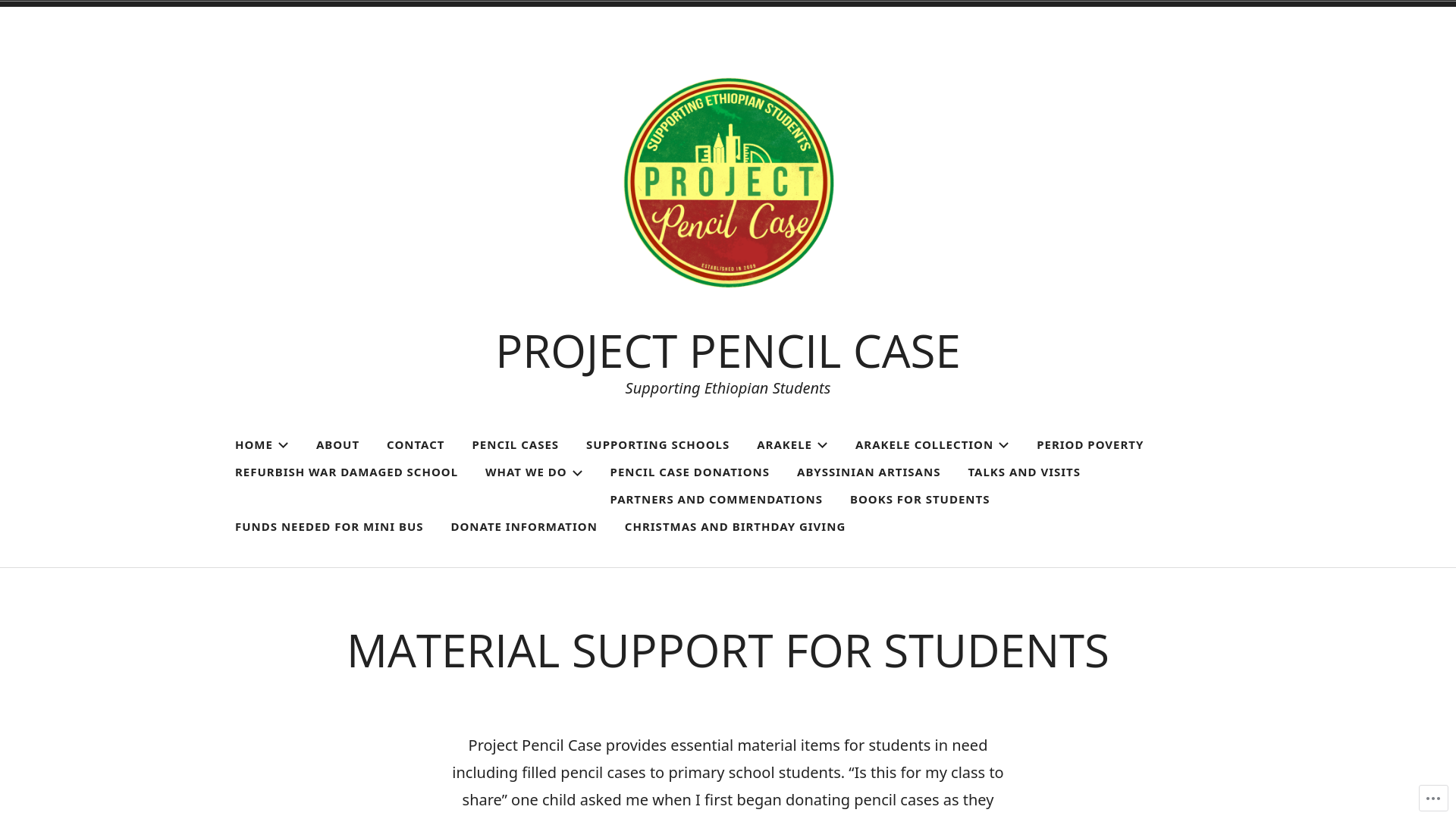 Website screenshot