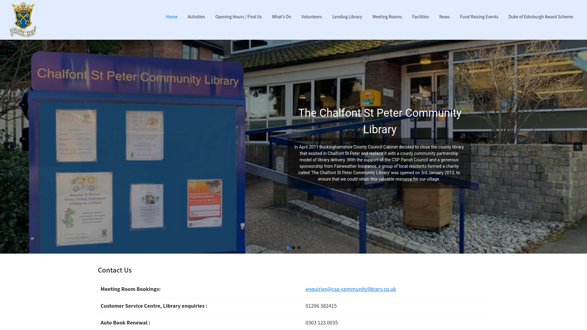 Website screenshot