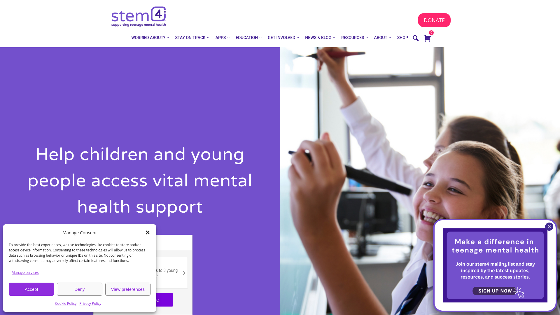 Website screenshot
