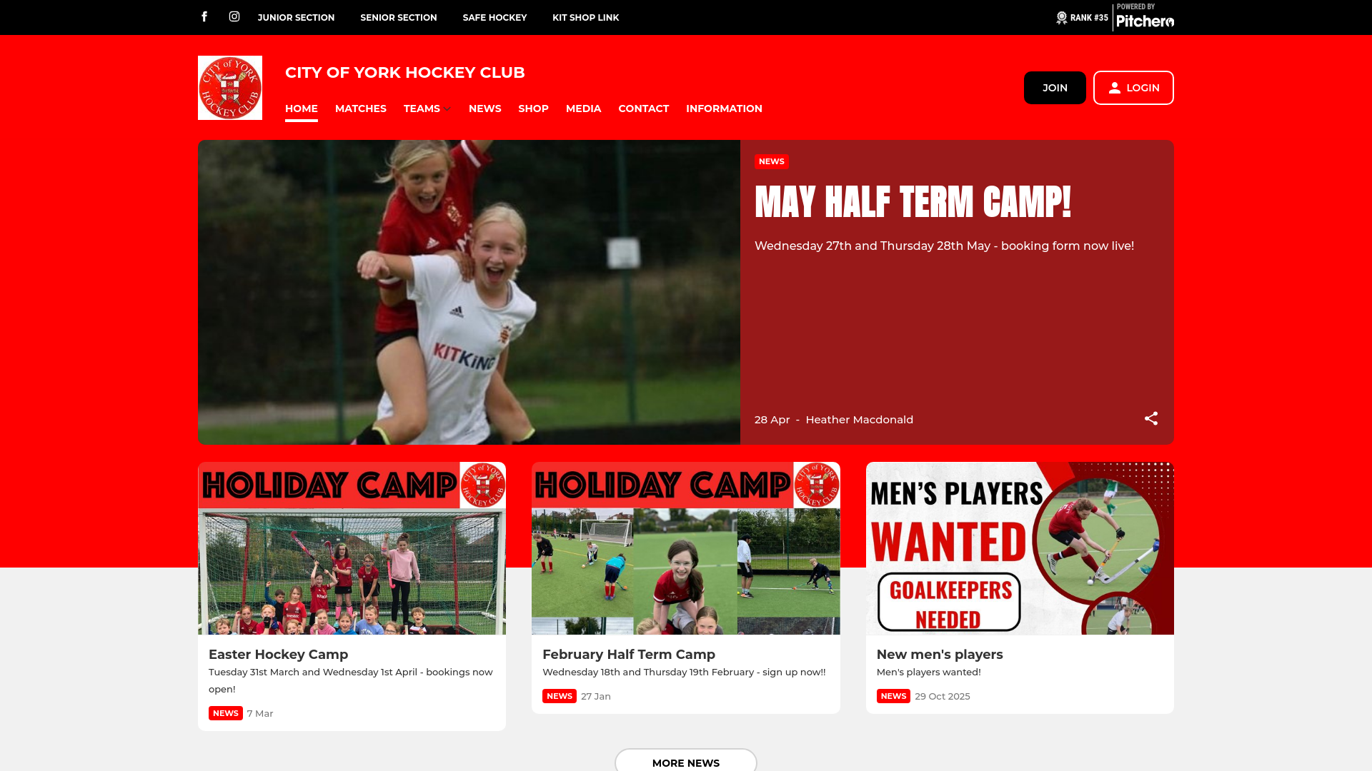 Website screenshot