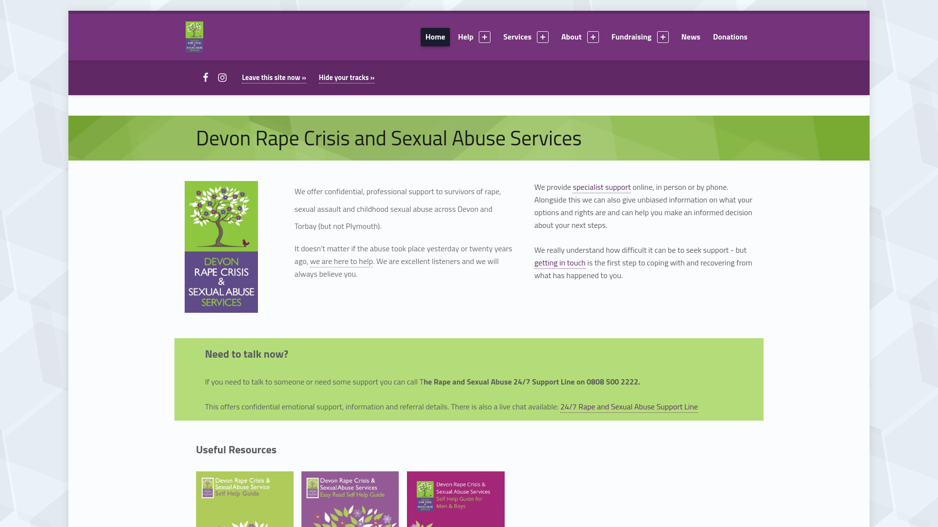 Website screenshot