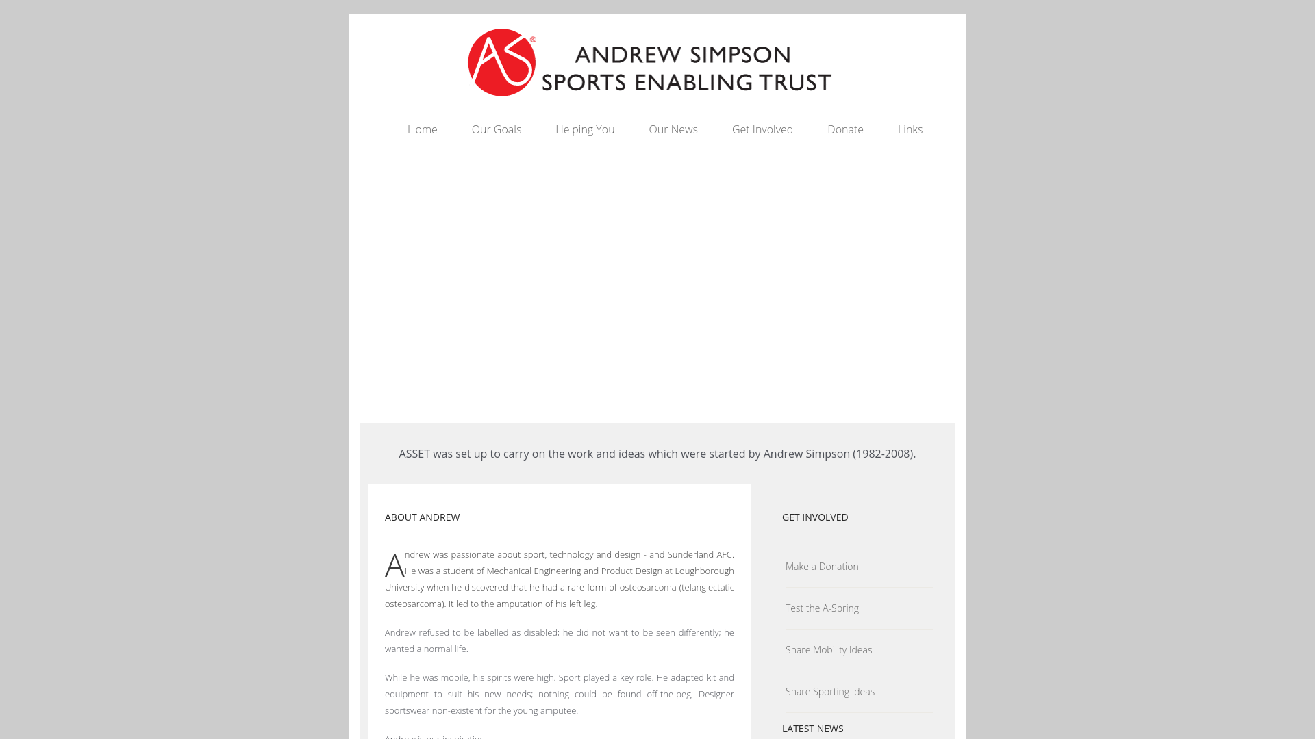 Website screenshot