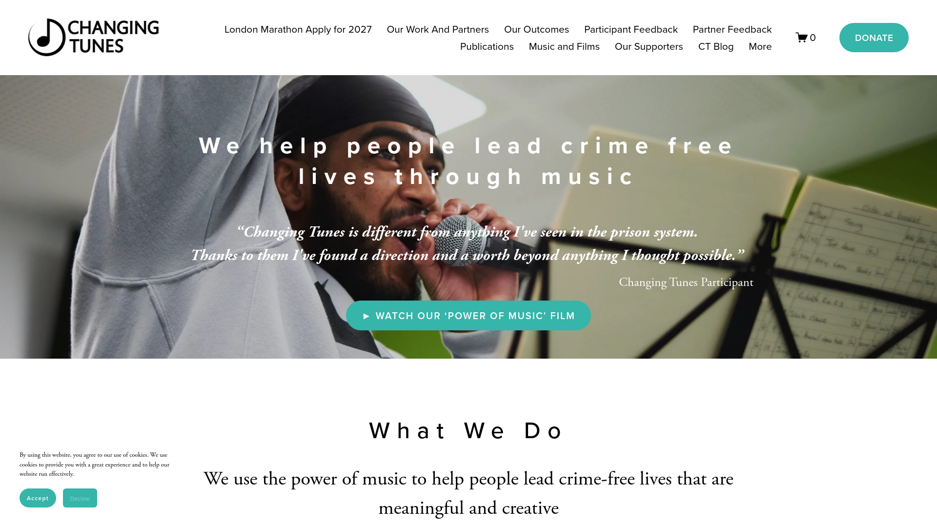 Website screenshot